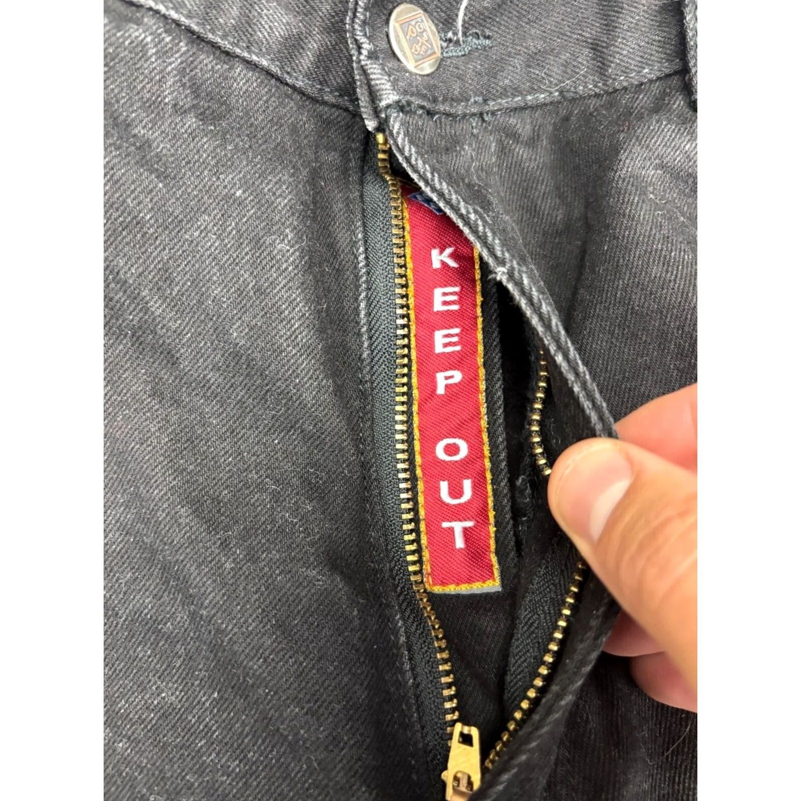 Vintage VINTAGE Posted Jeans Women's 13/14 x L36 Black Denim Relaxed Fit Mom Western Jeans Size 34" / US 12 / IT 48 - 4 Thumbnail