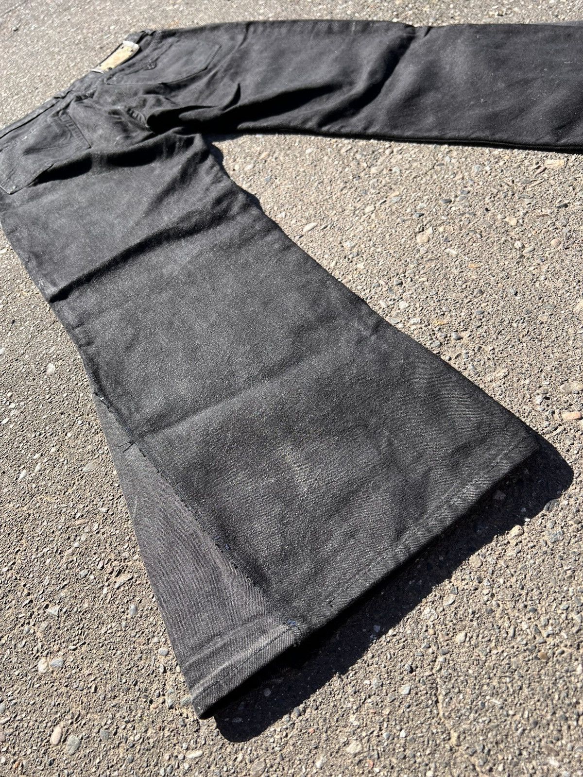 Vintage NovocentoNovantanove “rmani” flared heavy waxed jeans Size US 34 / EU 50 - 6 Thumbnail