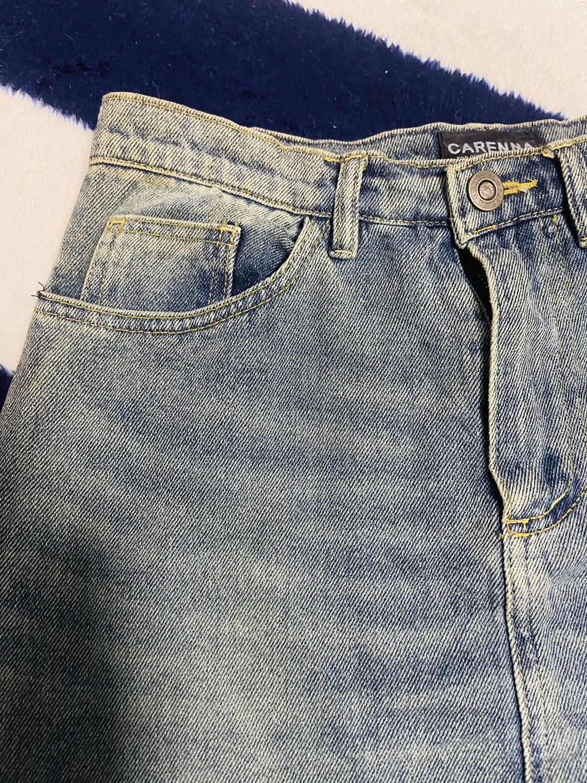 Japanese Brand Rare 🔥 Carenna Nice Denim Skirt (15) Size 26" / US 2 / IT 38 - 10 Thumbnail
