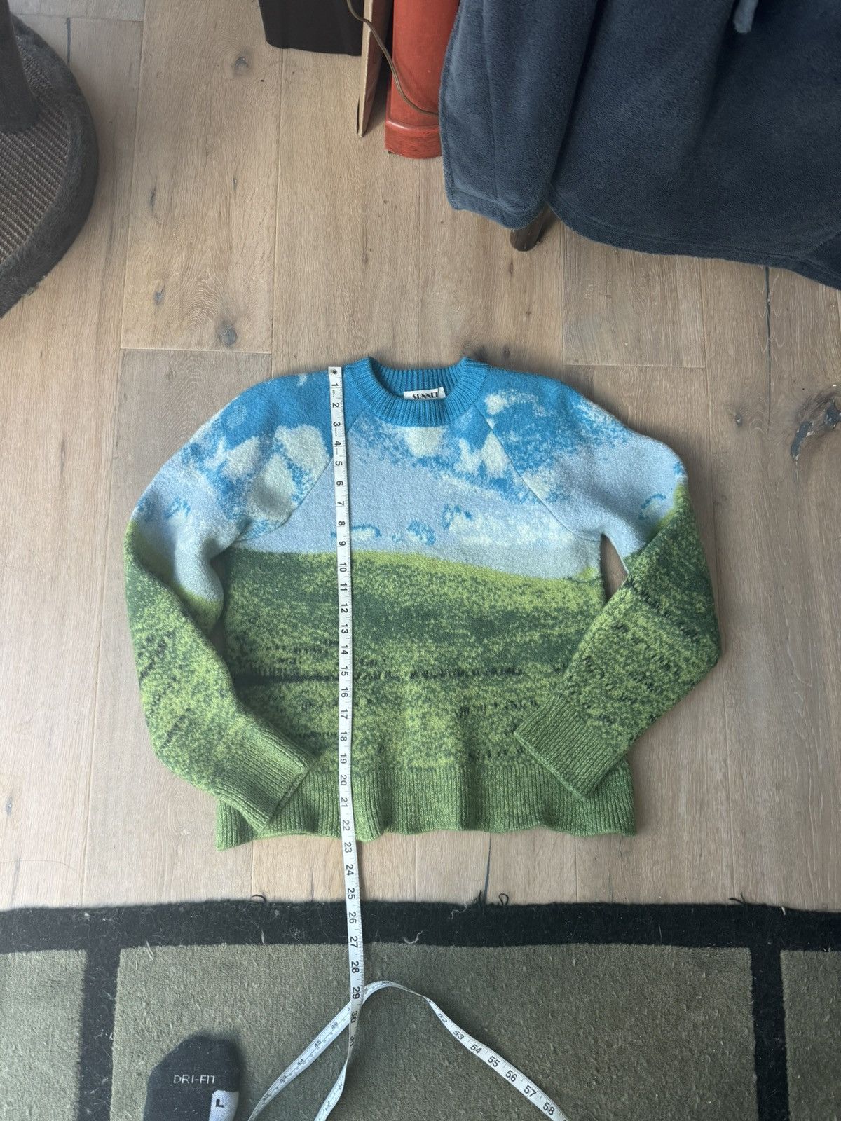 Sunnei Sunnei “Bliss” RARE Windows XP felted wool sweater Size US S / EU 44-46 / 1 - 6 Thumbnail