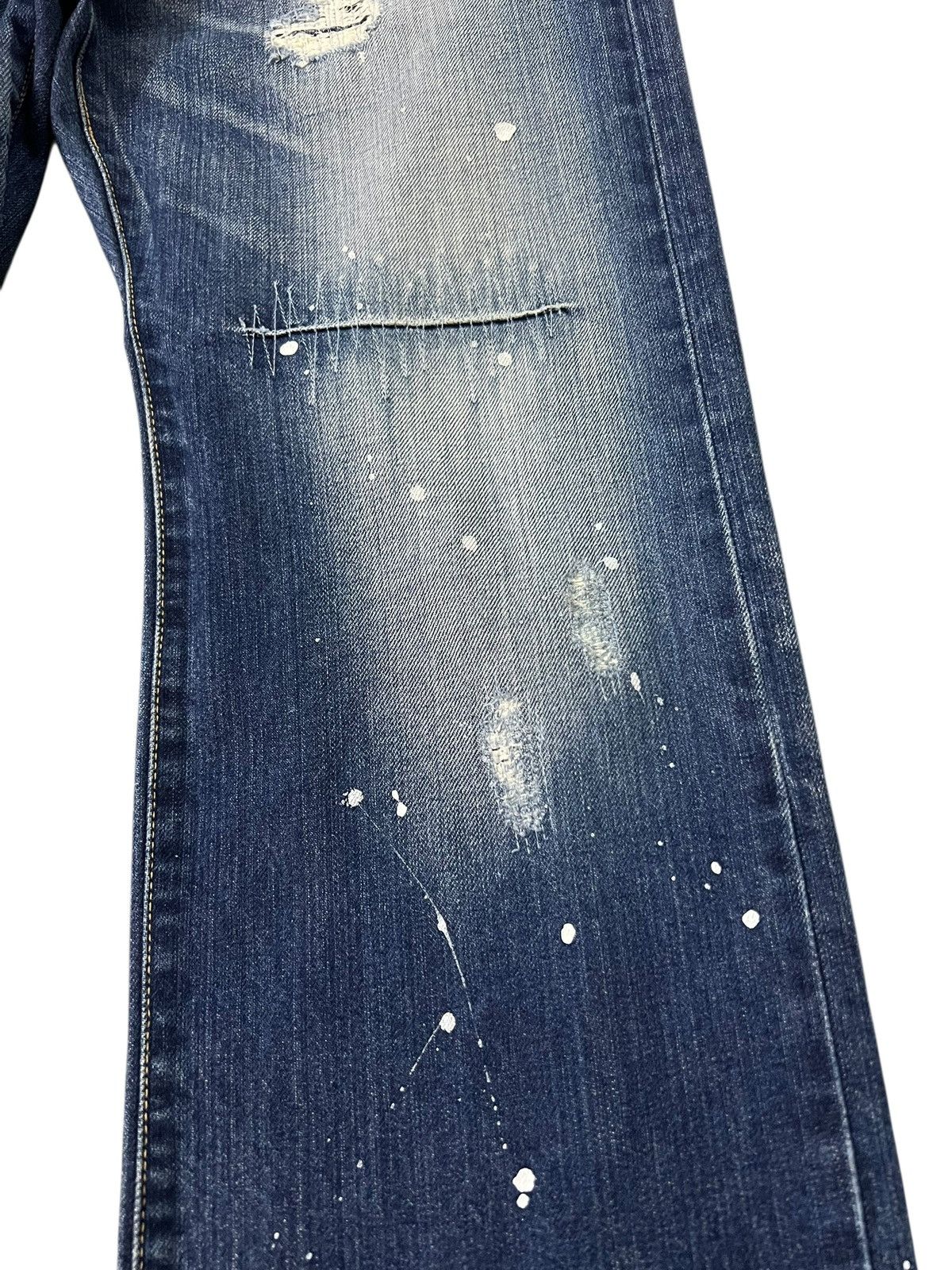 Japanese Brand Takeo Kikuchi Painted Pactwork Jean Japan Size US 33 - 6 Thumbnail