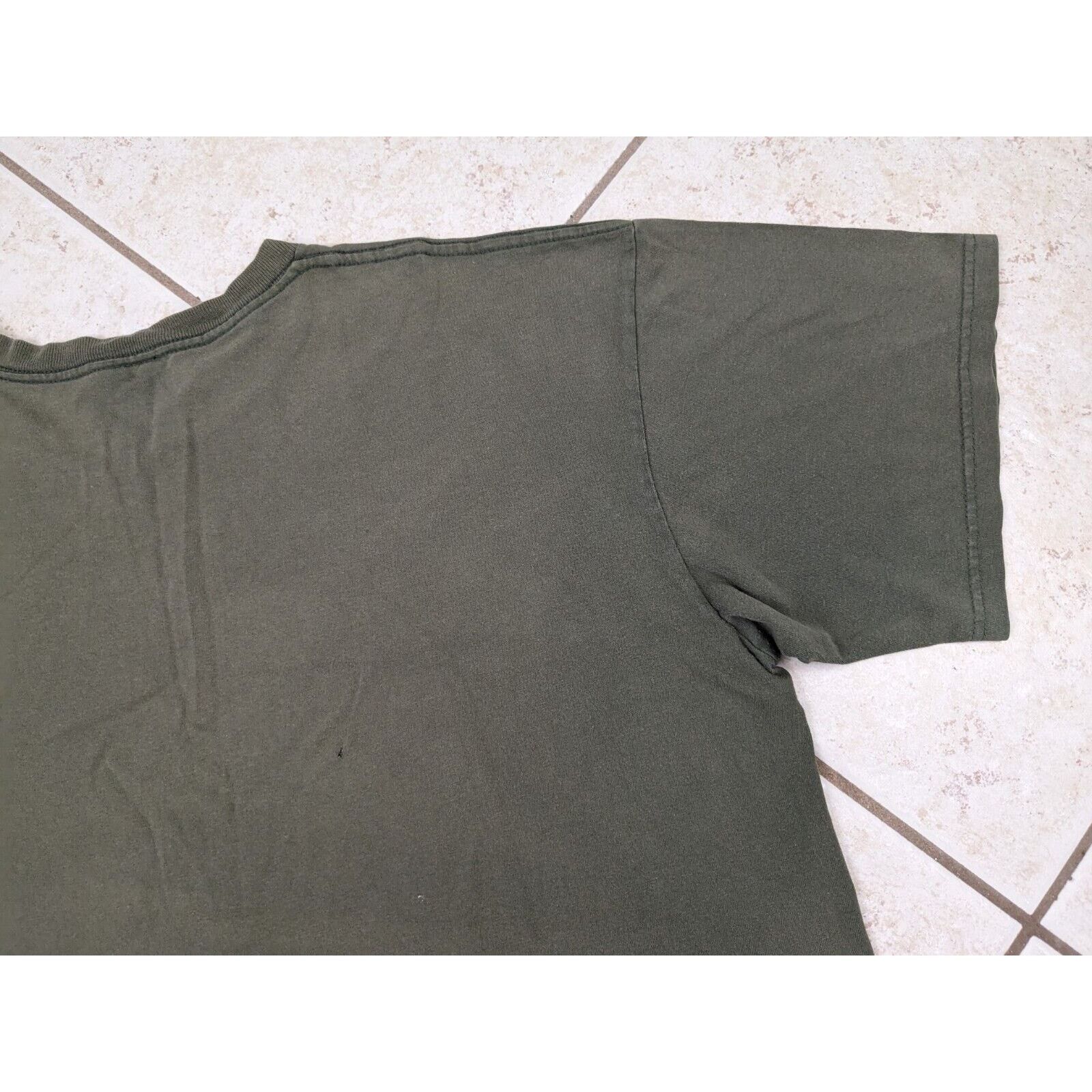 Nike Vtg Nike Shirt XL Olive Green Big Center Swoosh Check USA Size US XL / EU 56 / 4 - 16 Thumbnail