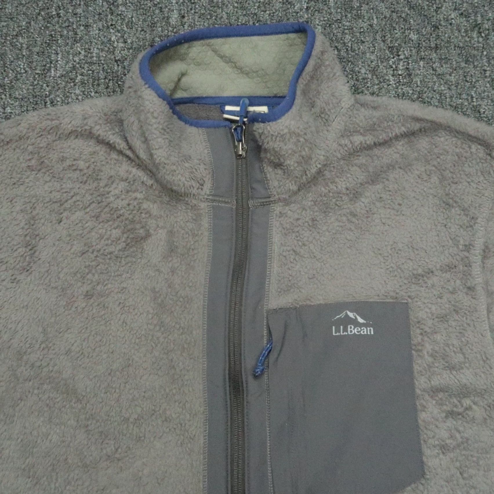 Vintage LL Bean Jacket Mens Extra Large Hybird Fleece Full Zip Pockets Gray Adventure Mens Size US XL / EU 56 / 4 - 2 Thumbnail
