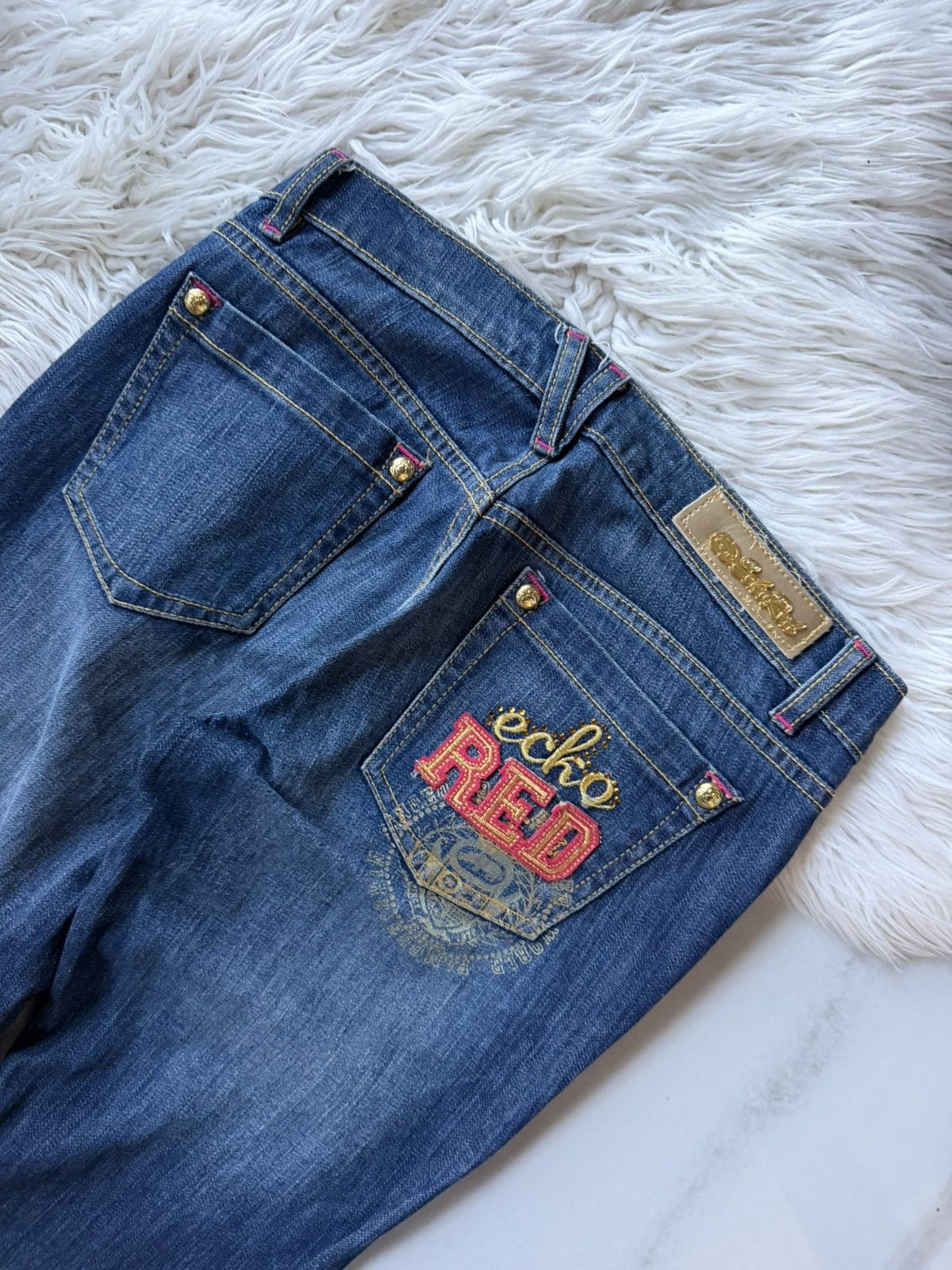 Ecko Unltd. Vintage Ecko Untld Y2K Flared Bootcut Jeans Japanesse Size 30" / US 8 / IT 44 - 12 Thumbnail