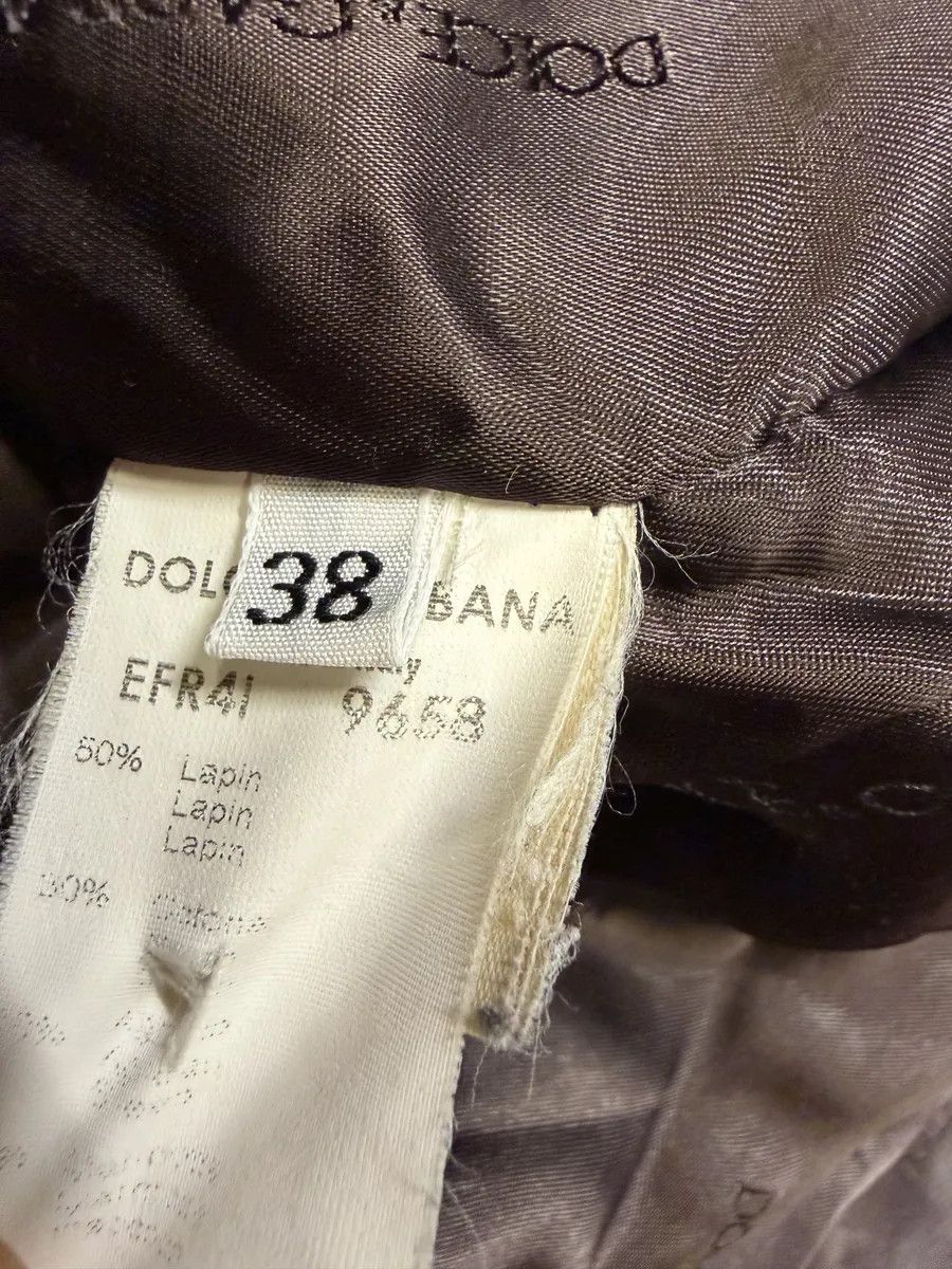 Dolce & Gabbana AW2002 Dolce & Gabbana Beige Corduroy & Rabbit Fur Bomber Jacket Size S / US 4 / IT 40 - 10 Thumbnail