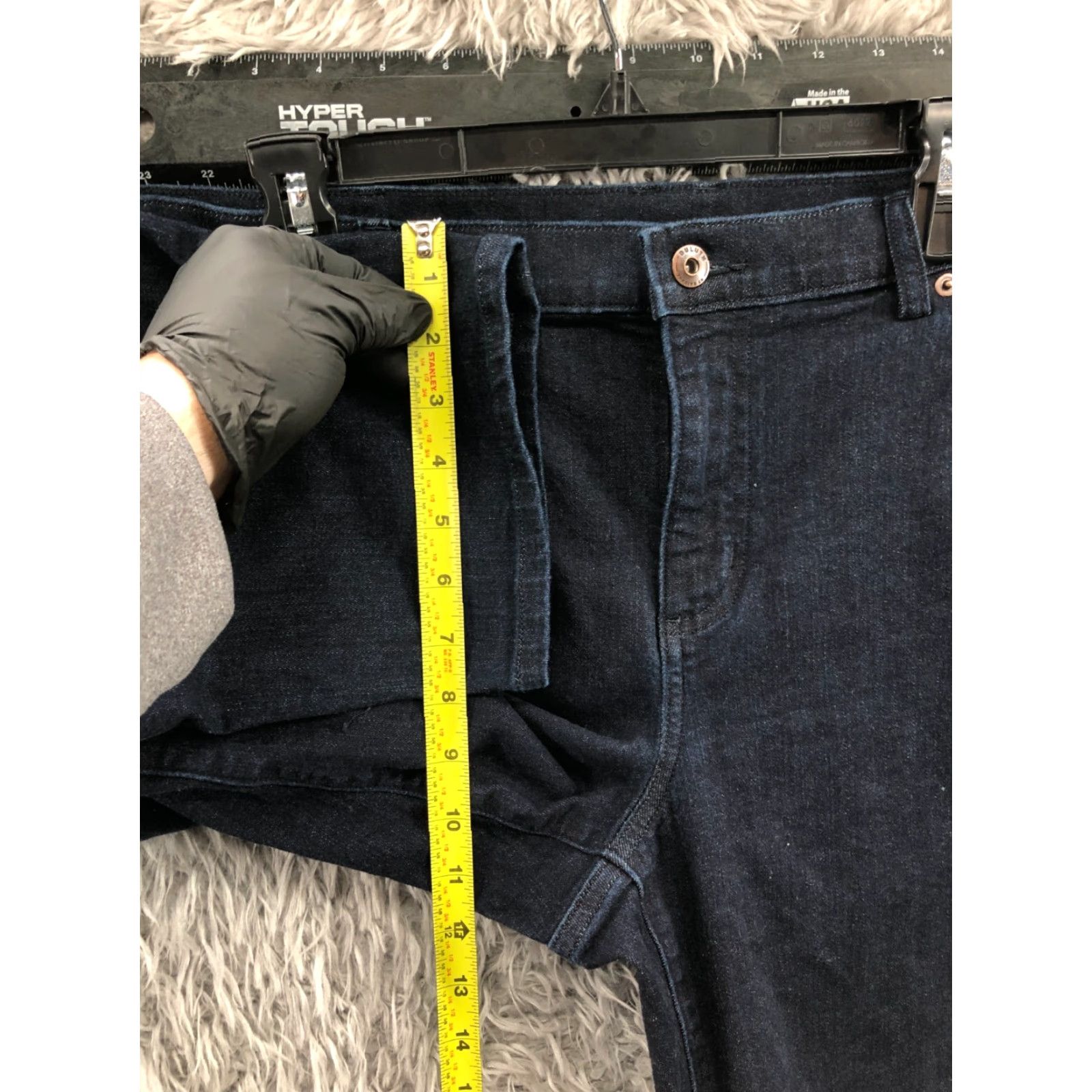 Vintage Duluth Jeans Capri Size 18 Womens Dark Blue Wash 5-Pocket Denim Regular Waist 38 Belt Loops Vintage No Size 40" / US 18 - 4 Thumbnail