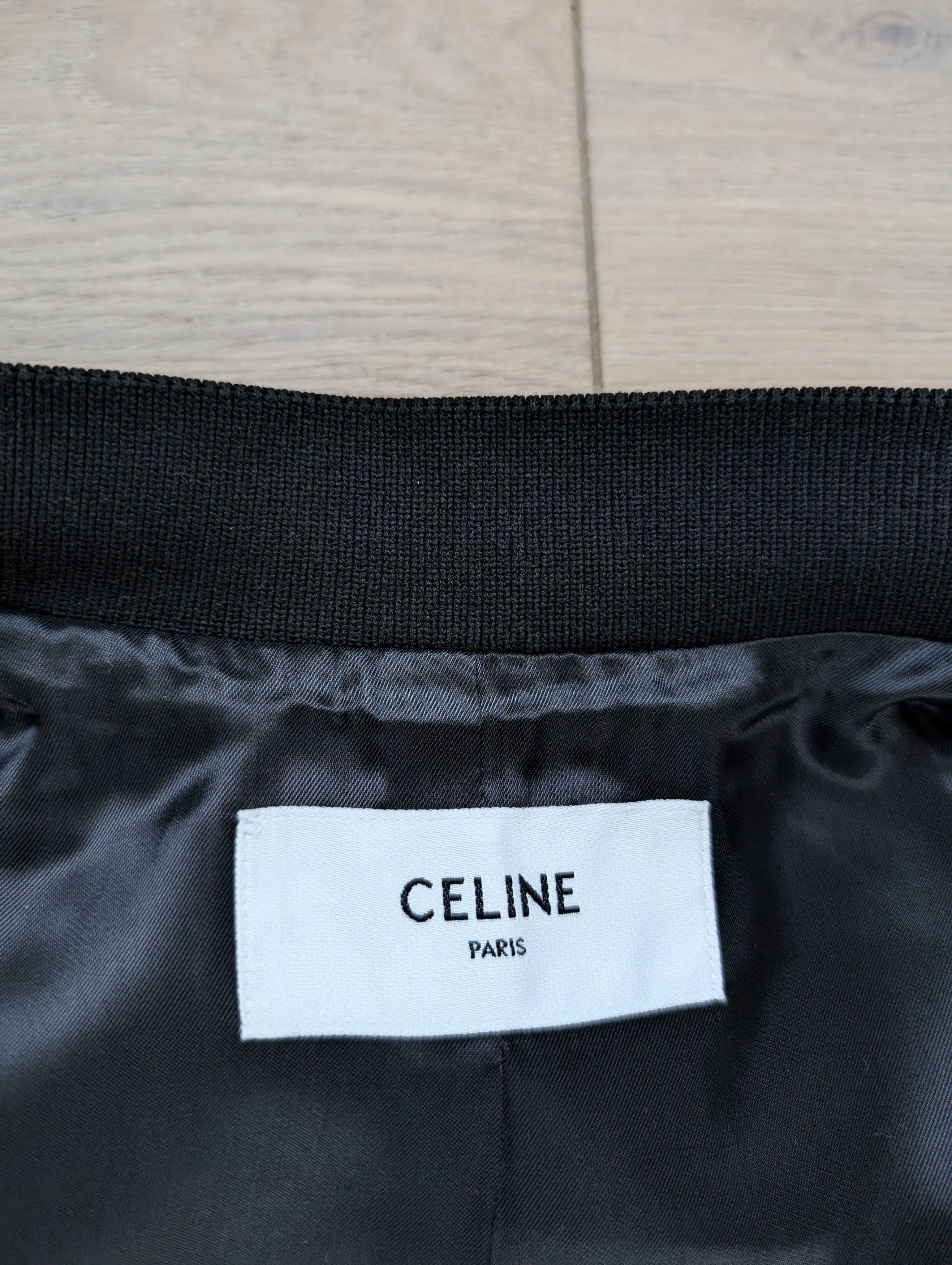 Celine Celine Homme Leather Trimmed Virgin Wool Varsity Jacket Size US M / EU 48-50 / 2 - 4 Thumbnail