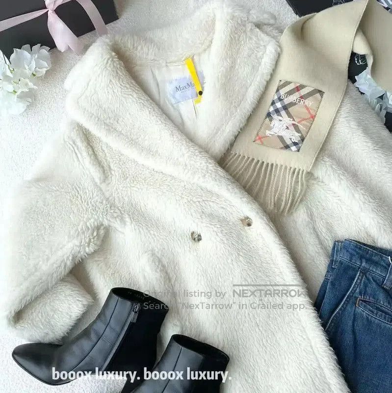 Max Mara MaxMara Soft Alpaca Wool Coat for Women . Size XS / US 0-2 / IT 36-38 - 2 Thumbnail