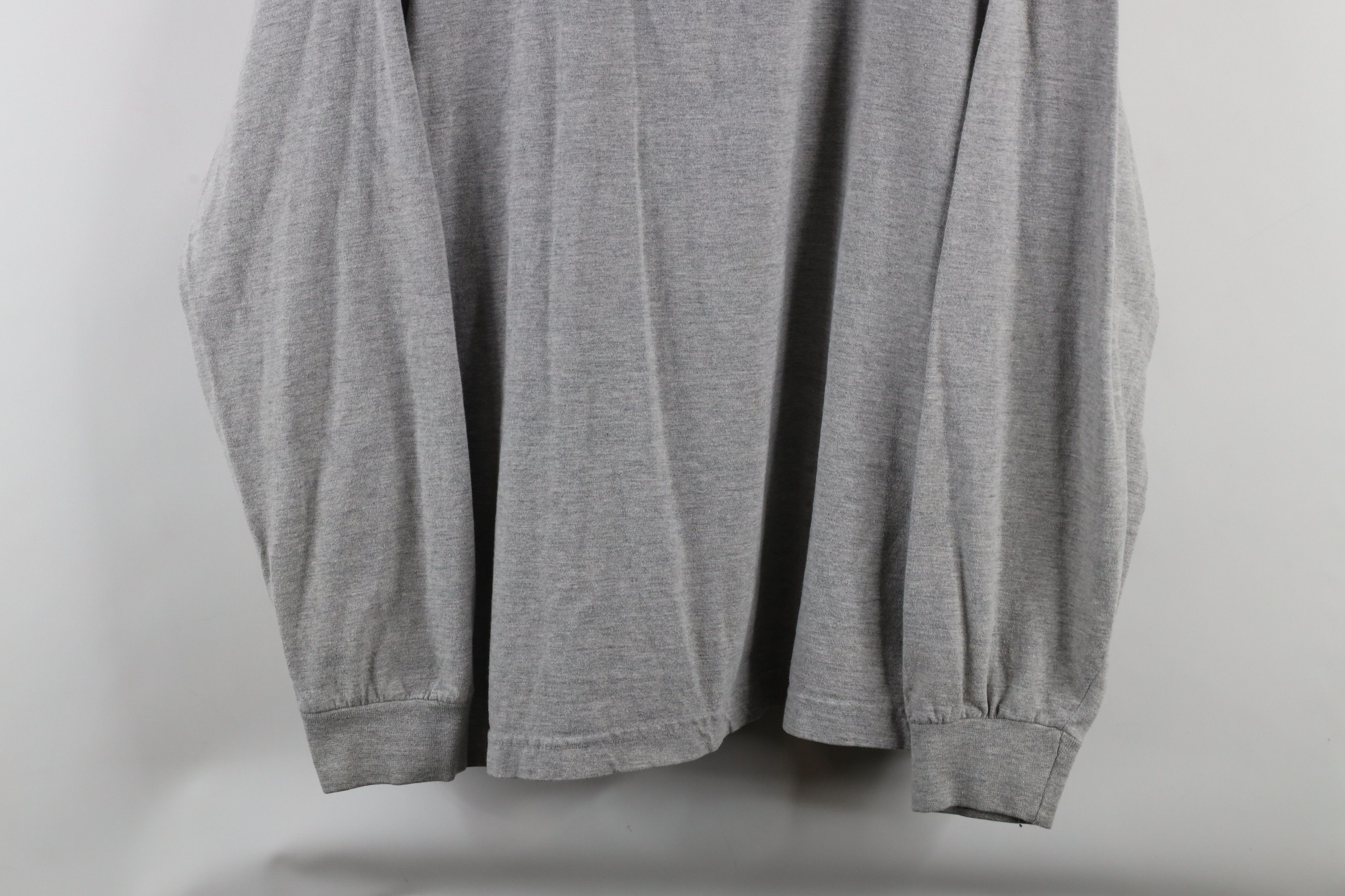 Vintage Vintage 90s Streetwear Long Sleeve Henley T-Shirt Gray Size US XL / EU 56 / 4 - 3 Thumbnail