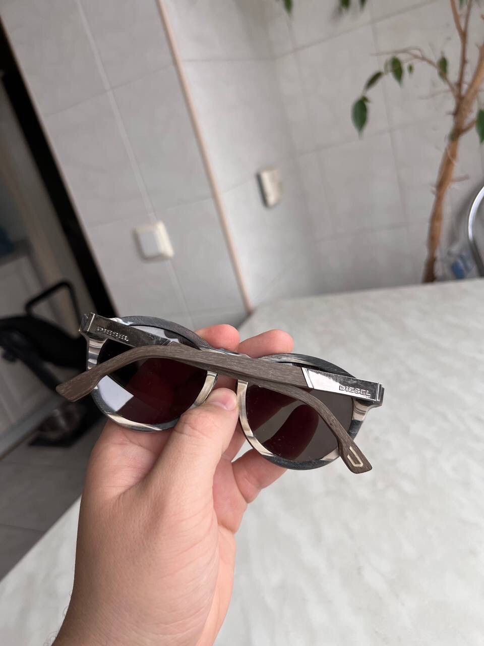 Diesel Vintage Diesel Sunglasses Wood Frame Eyewear Metal Logo Y2K Size ONE SIZE - 11 Thumbnail