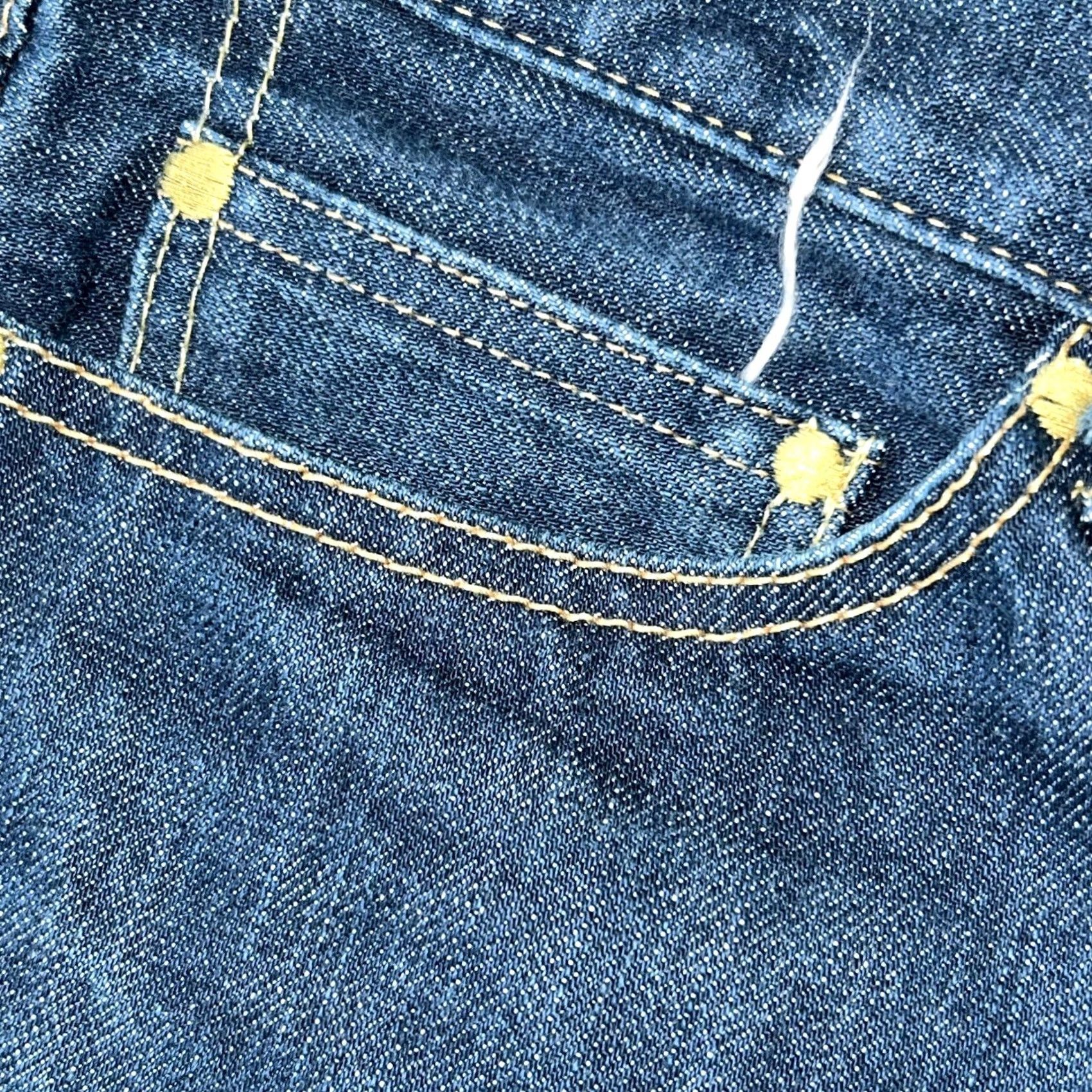 Denime Rude Gallery Black Rebel Jeans Denim 5-Pocket Button Closure 28x32 Men’s Regular Straight Black Dark Wash Vintage No Size US 28 / EU 44 - 5 Thumbnail