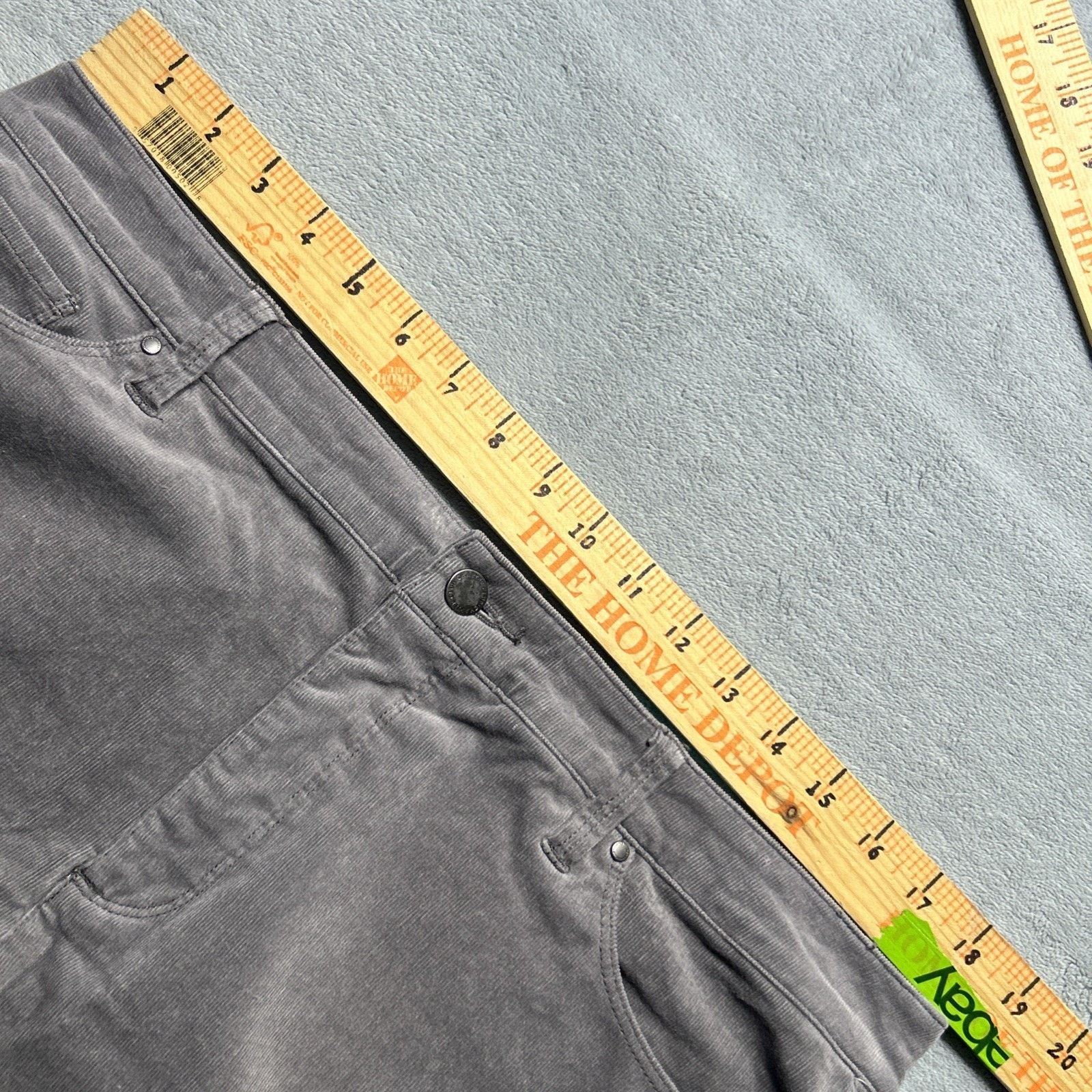 Charter Club Corduroy Loose Straight Pants Women Sz 16 36x30 Wide Gray Size 38" / US 16 / IT 52 - 10 Thumbnail