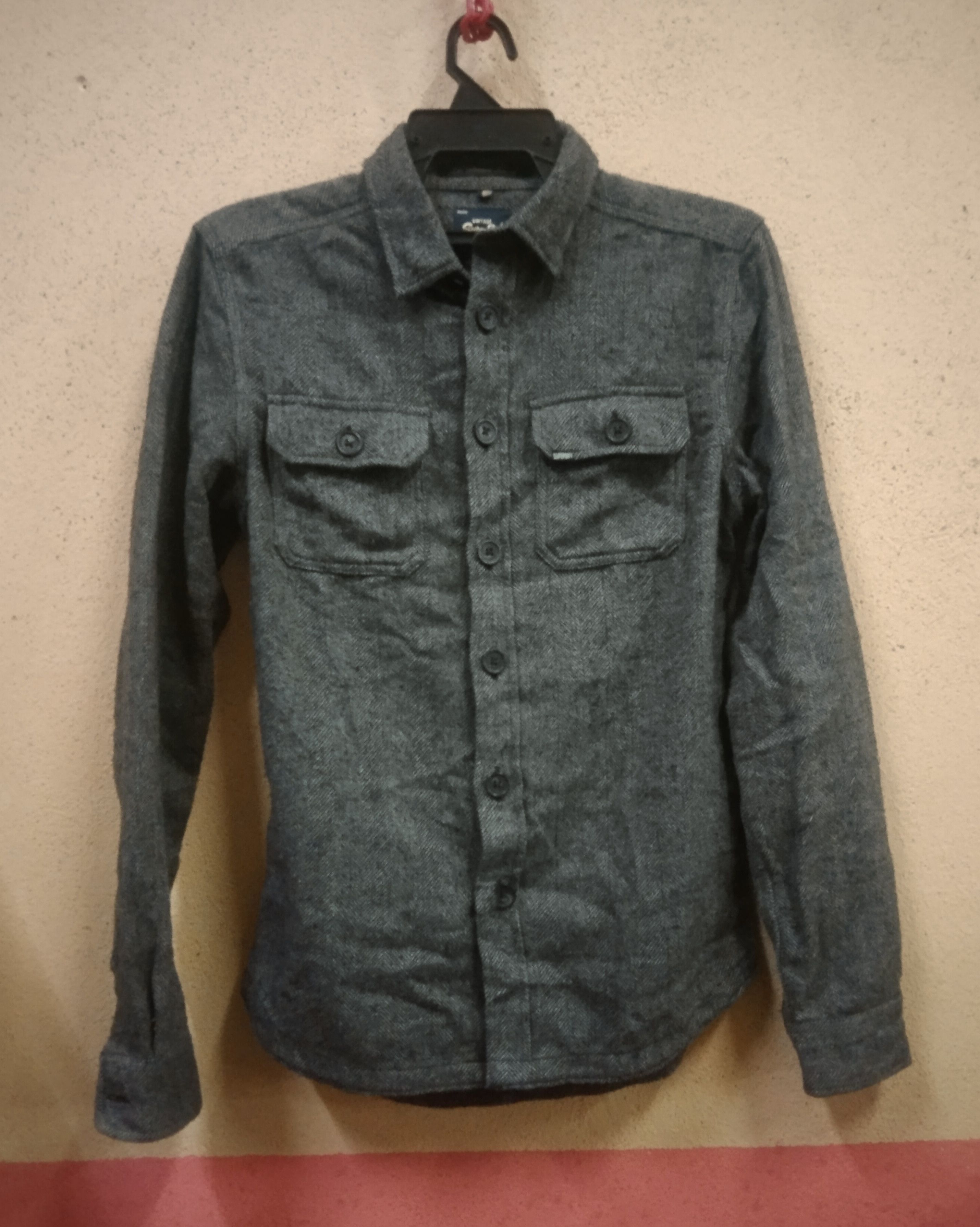 Superdry Superdry The Ultimate Tweed long sleeve button up shirt Size US S / EU 44-46 / 1 - 1 Thumbnail