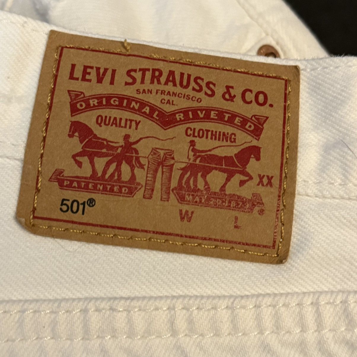 Levi's Levi’s 501 distressed buttonfly cut off denim shorts Size 29" - 8 Thumbnail