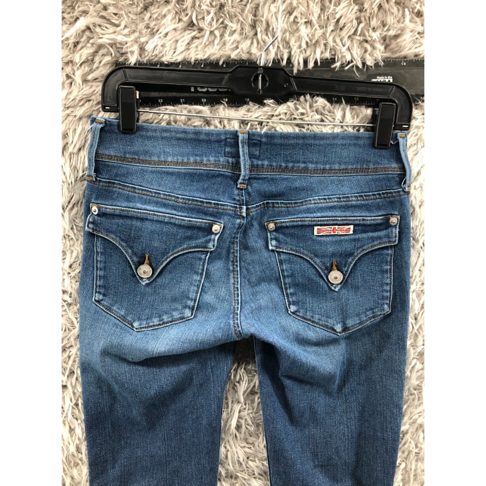 Hudson Hudson Collin Skinny Jeans Womens Medium Wash Blue Size 25 Regular Slim Fit 5-Pocket Denim Jeans Size 42" / US 20 - 6 Thumbnail
