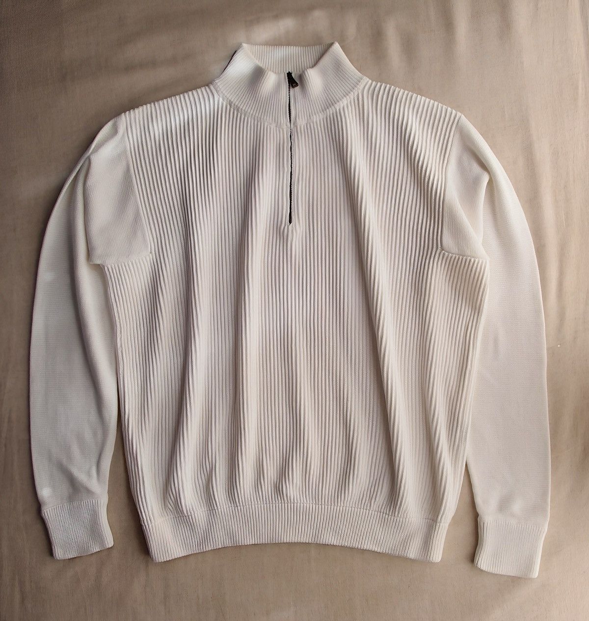 Ballantyne BALLANTYNE Heavyweight Cotton Half-Zip Knit 48 Size US M / EU 48-50 / 2 - 2 Thumbnail
