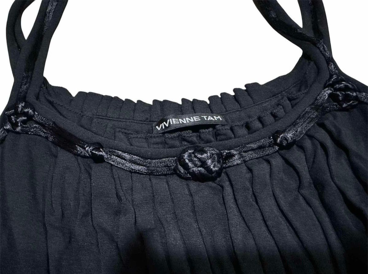 Vivienne Tam 🔥Rare Vintage Vivienne Tam Dress Camisole Velour Embroidered Size S / US 4 / IT 40 - 7 Thumbnail