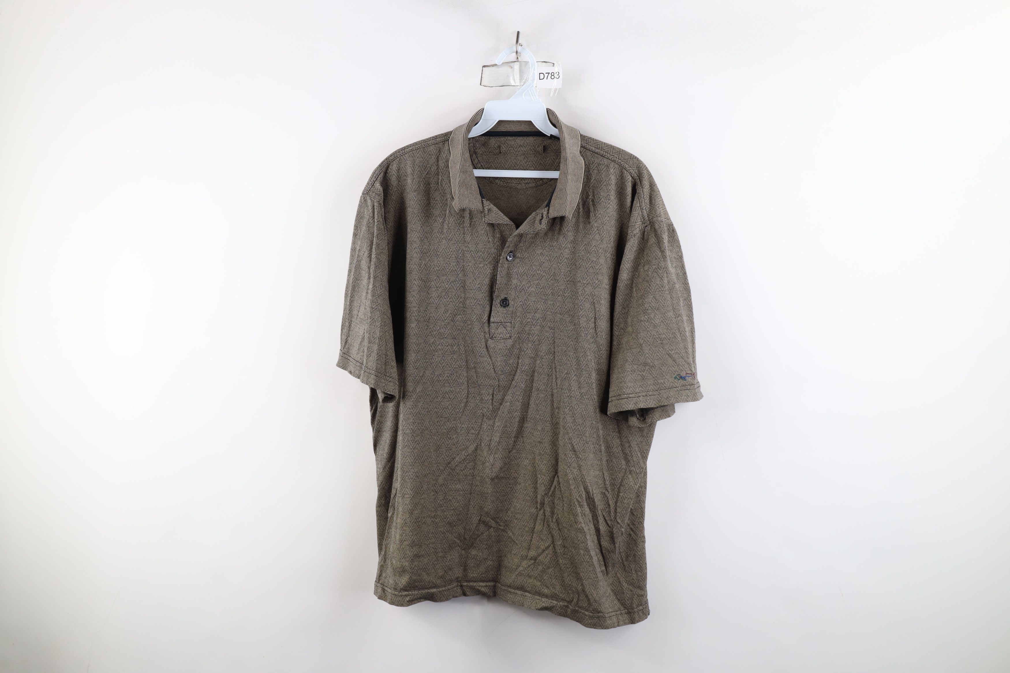 Vintage Vintage 90s Streetwear Diamond Knit Golf Polo Shirt Size US M / EU 48-50 / 2 - 1 Thumbnail