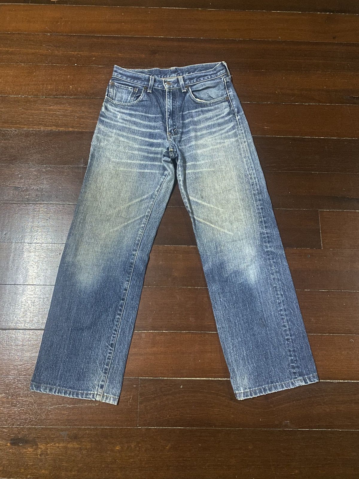 Levi's Vintage Levis 510 Red Loop Jeans nice faded mud wash rework Size US 29 - 1 Thumbnail
