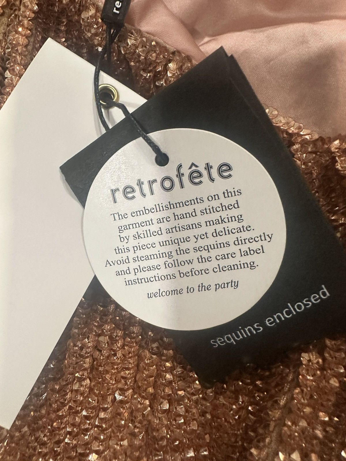 Retrofete Retrofete Ella One Shoulder Shimmering Bronze Dress Size L / US 10 / IT 46 - 5 Thumbnail