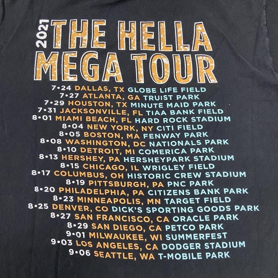Band Tees The Hella Yeah 2021 Tour Shirt Size US L / EU 52-54 / 3 - 5 Thumbnail