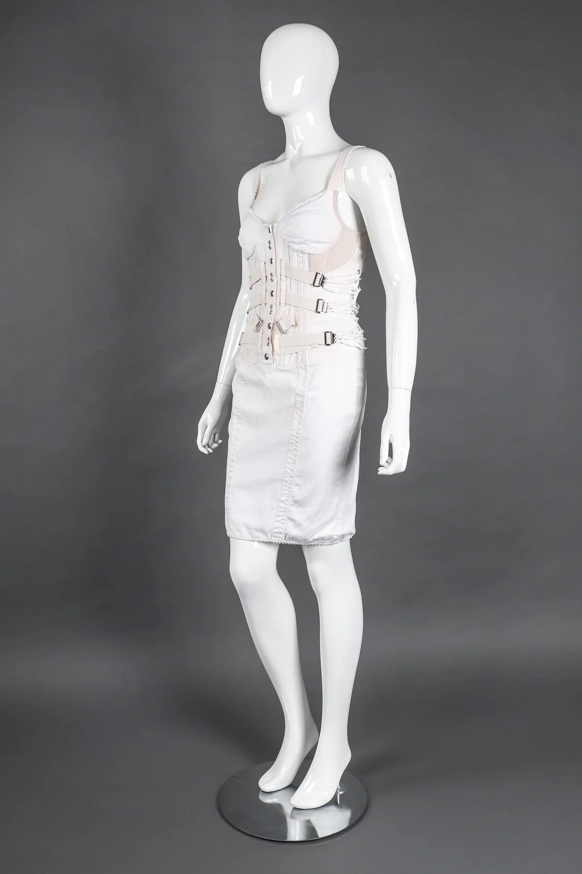 Dolce & Gabbana D&G Dolce and Gabbana Bondage Bustier XS Small Corset Dress Size XS / US 0-2 / IT 36-38 - 3 Thumbnail