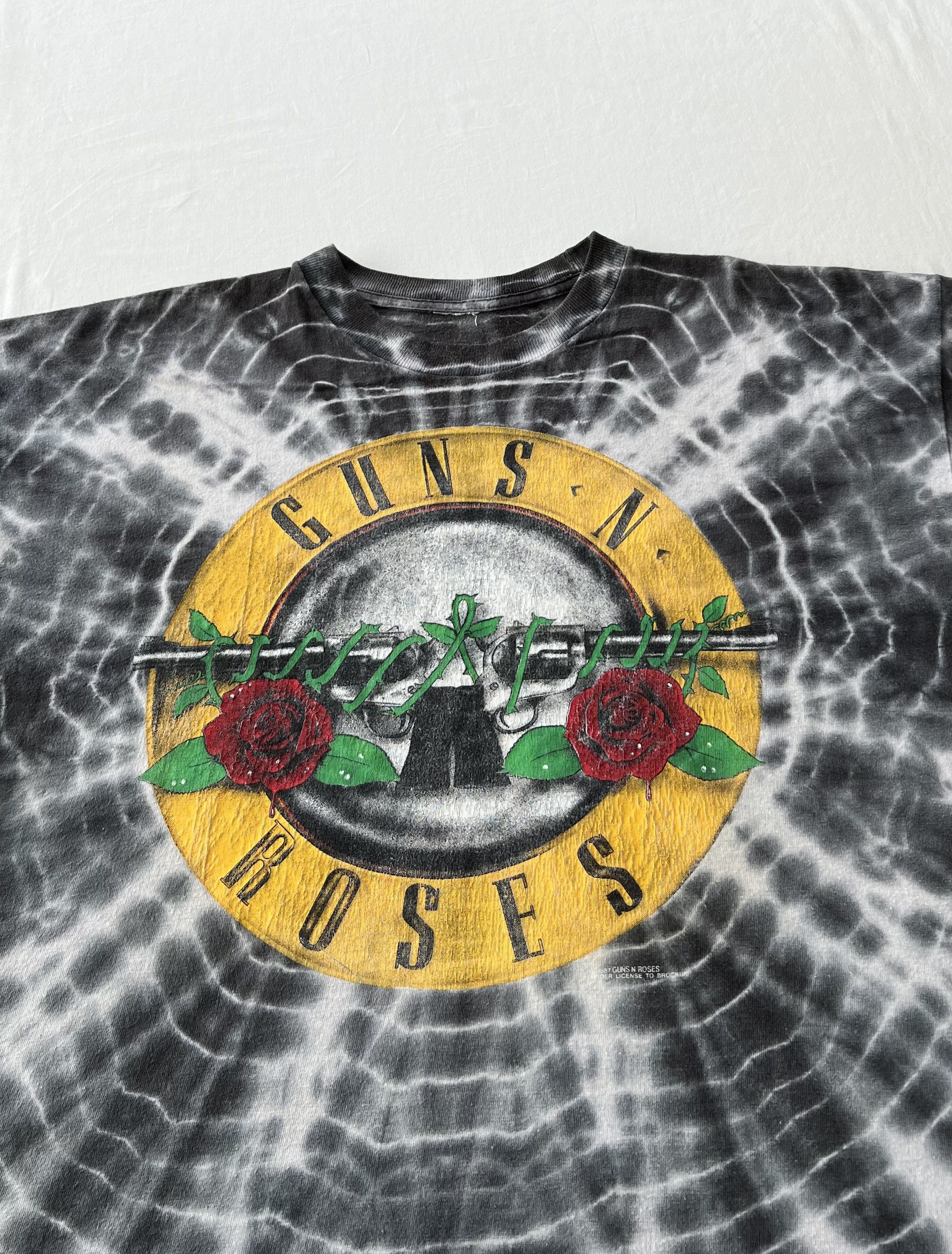 Band Tees Vintage 1987 Guns N Roses Symmetria Tie Dye T-shirt Size US L / EU 52-54 / 3 - 3 Thumbnail