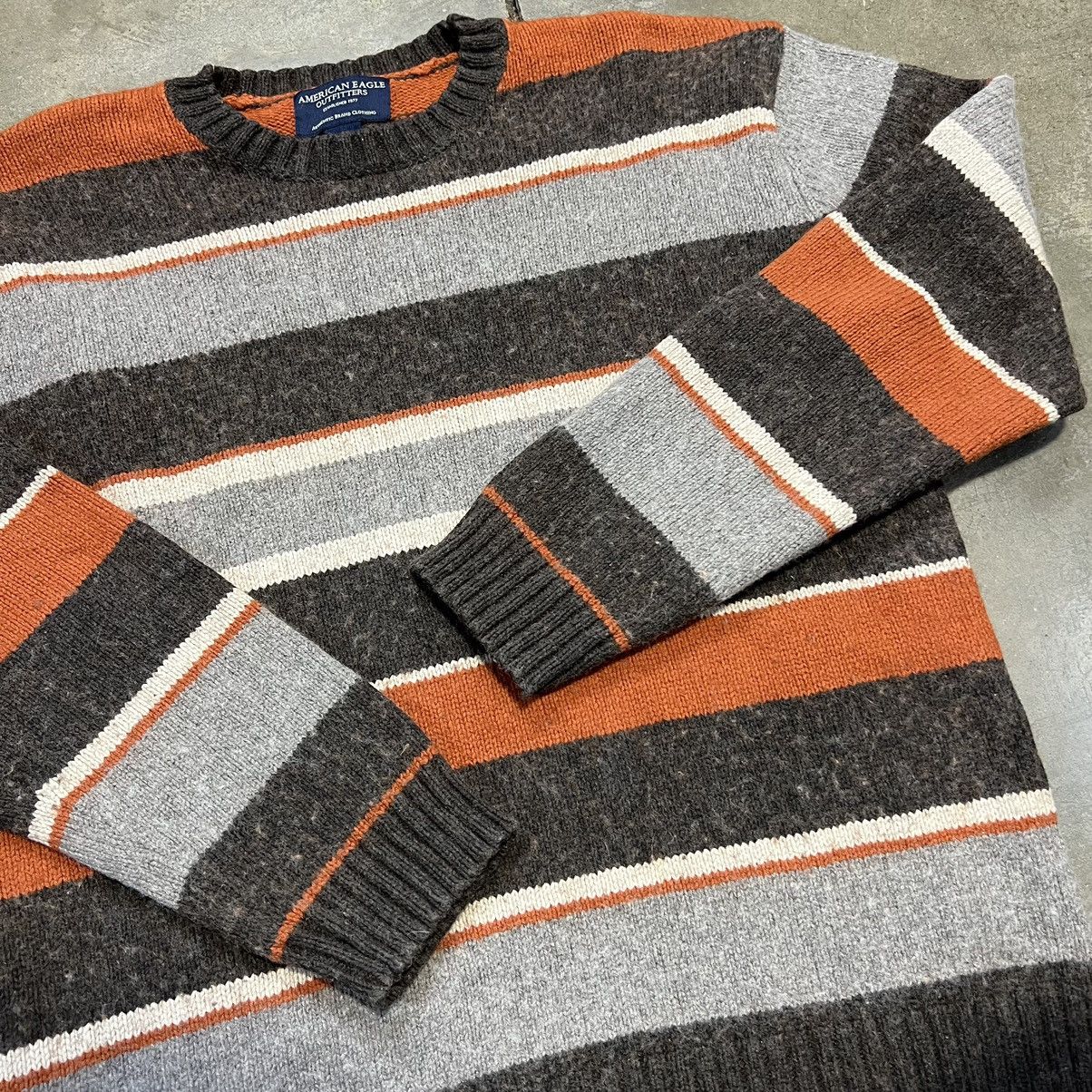 American Eagle Outfitters × Vintage Vintage American Eagle Striped Sweater Wool Knitwear Size US L / EU 52-54 / 3 - 5 Thumbnail