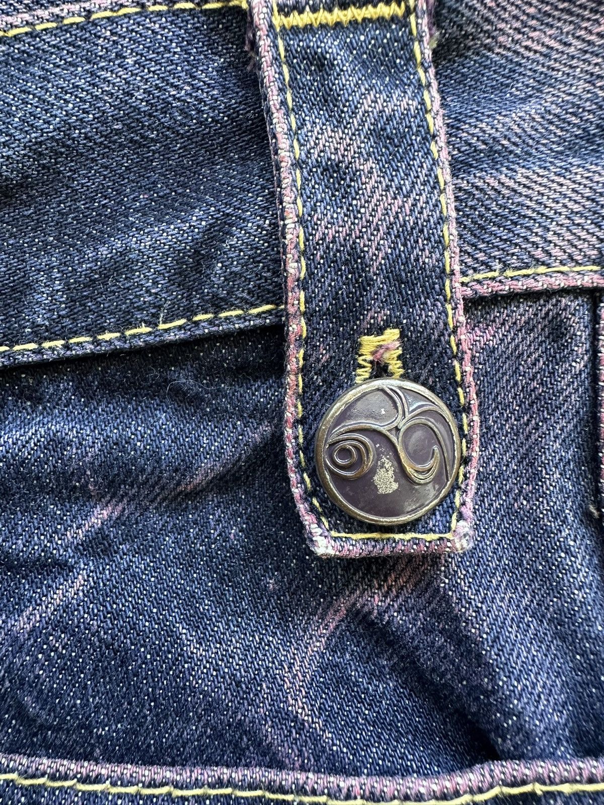 Designer × Japanese Brand Y2k KELEN Japan purple dyed denim Size US 36 / EU 52 - 21 Thumbnail