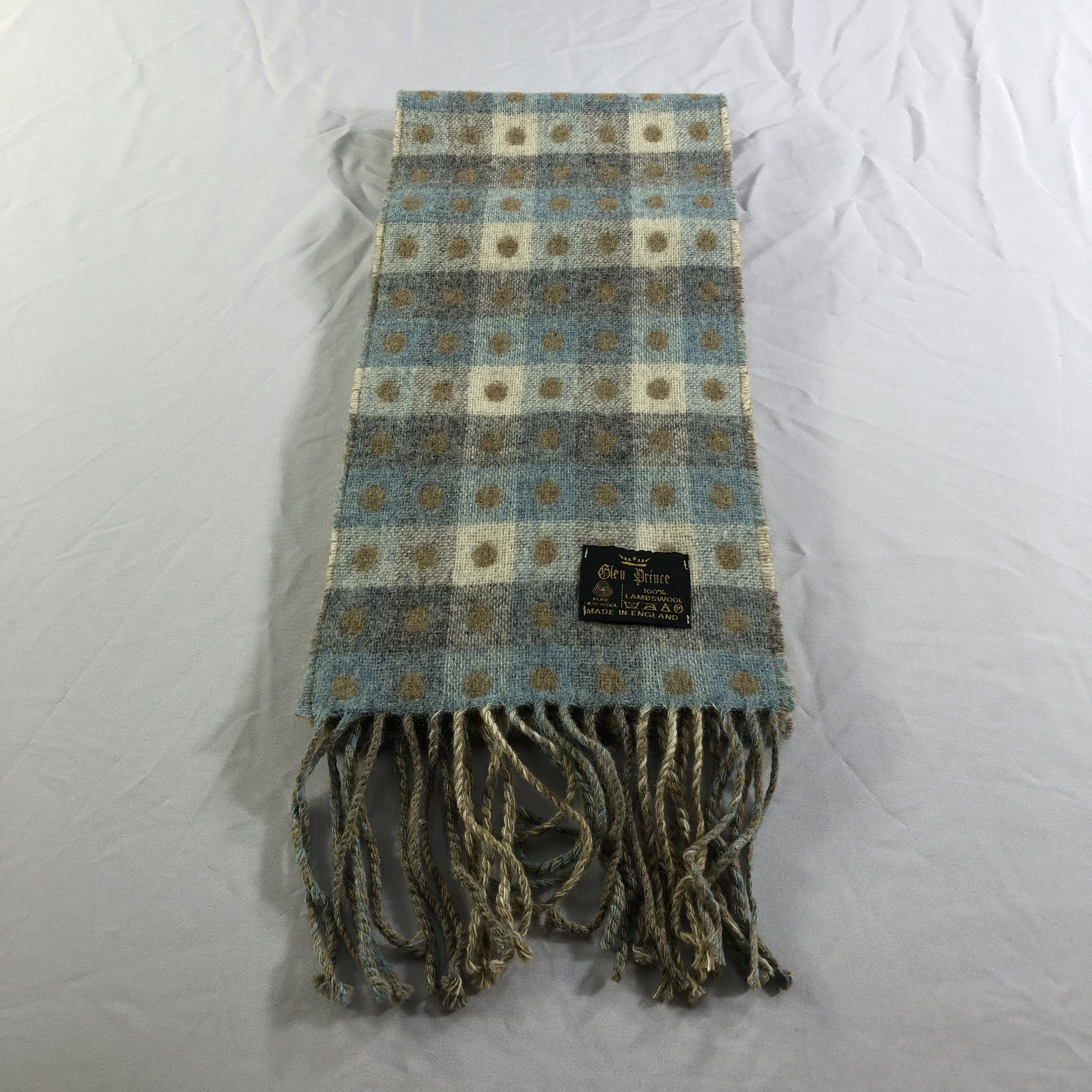 Vintage Glen Prince Wool Scarf Muffler Neckwear V2304 Size ONE SIZE - 3 Thumbnail