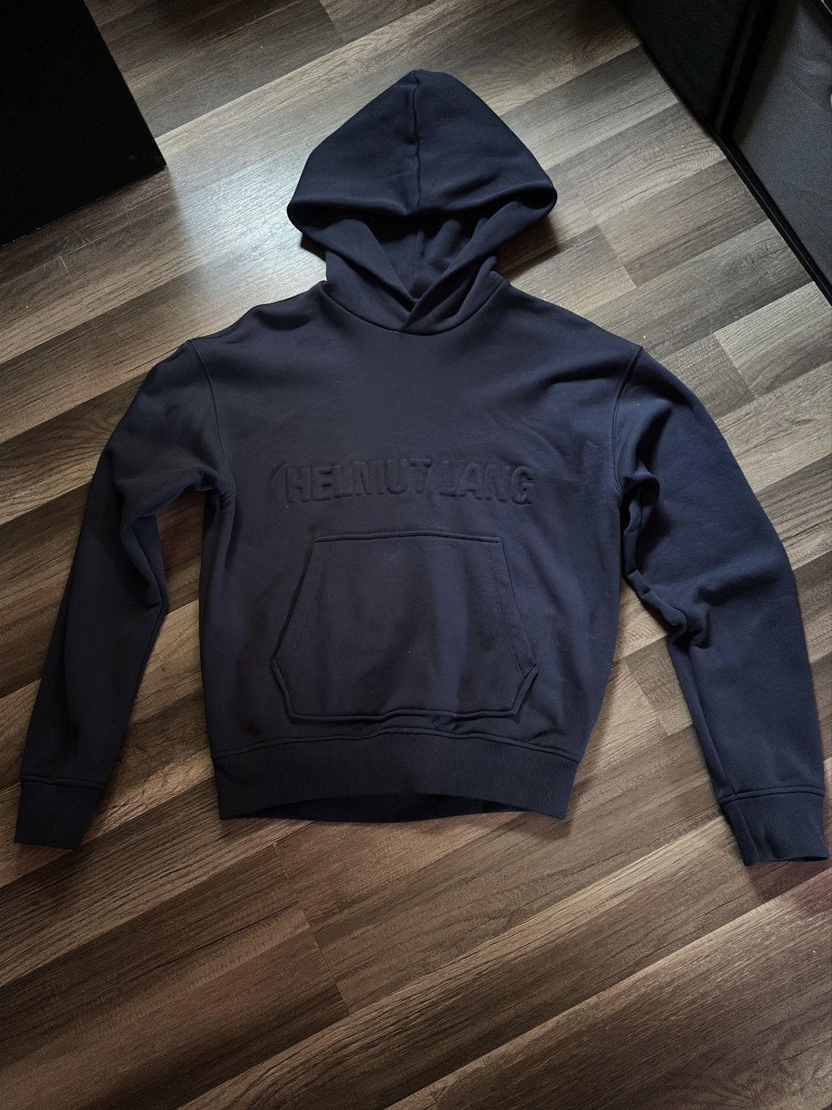Helmut Lang Helmut lang embossed logo hoodie | Grailed
