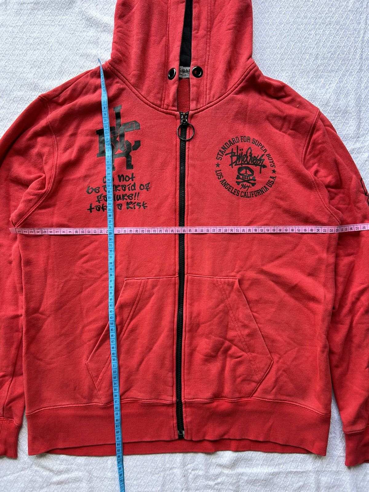 Japanese Brand Japanese Blue Cross Poem Zip Hoodie Size US L / EU 52-54 / 3 - 10 Thumbnail