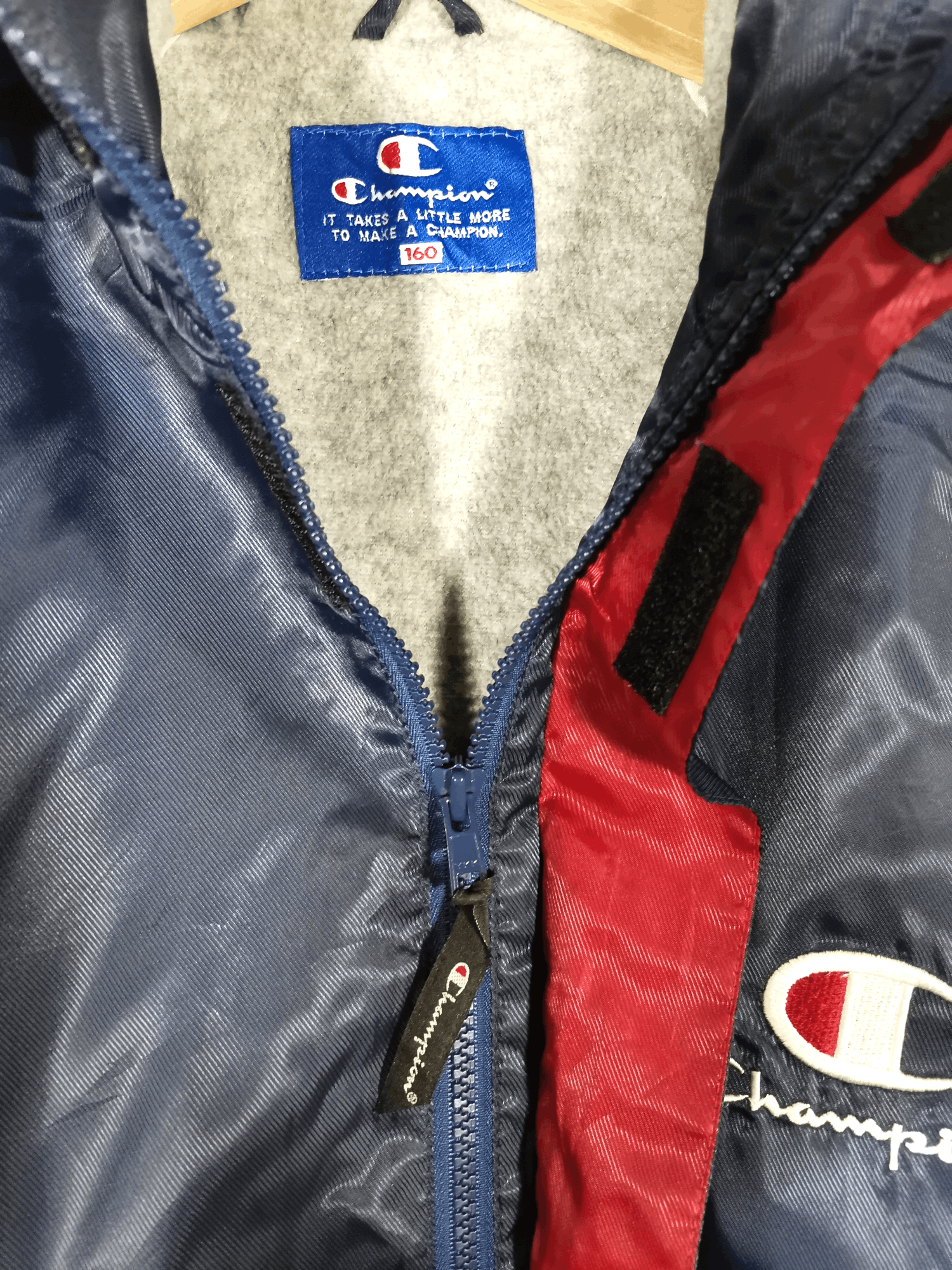 Champion × Vintage Champion Parka Down Jacket Zipper Button Hoodie Jacket Size US M / EU 48-50 / 2 - 3 Thumbnail