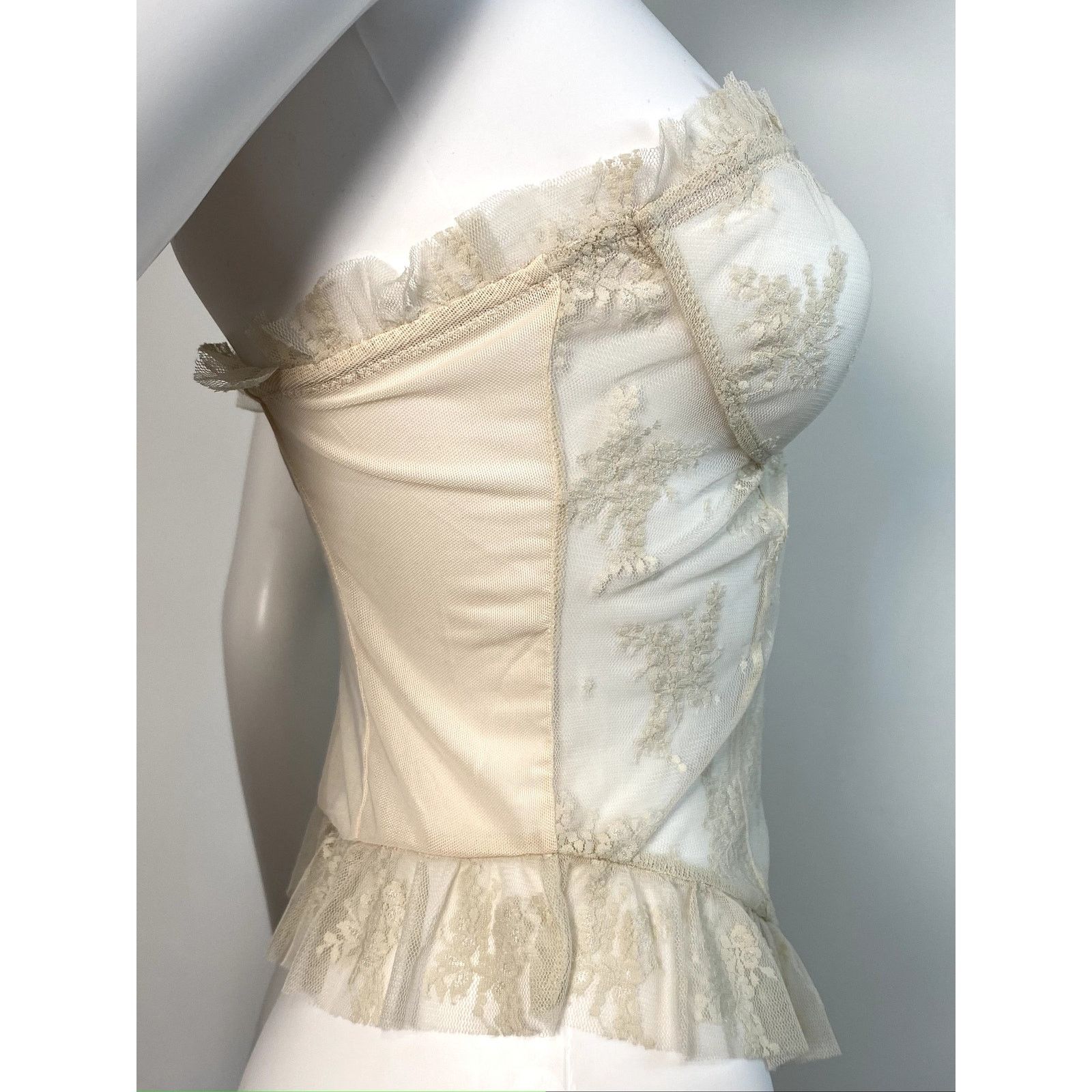 Free People Free People Lace Bustier Top Size ONE SIZE - 4 Thumbnail