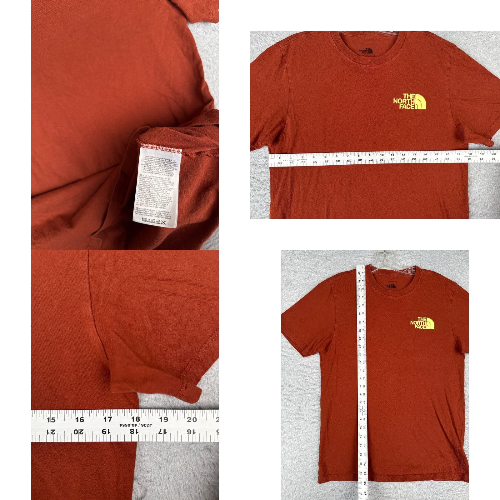 The North Face The North Face Shirt Men Small Red Short Sleeve Crew Neck 100% Cotton Logo Read Size US S / EU 44-46 / 1 - 8 Thumbnail