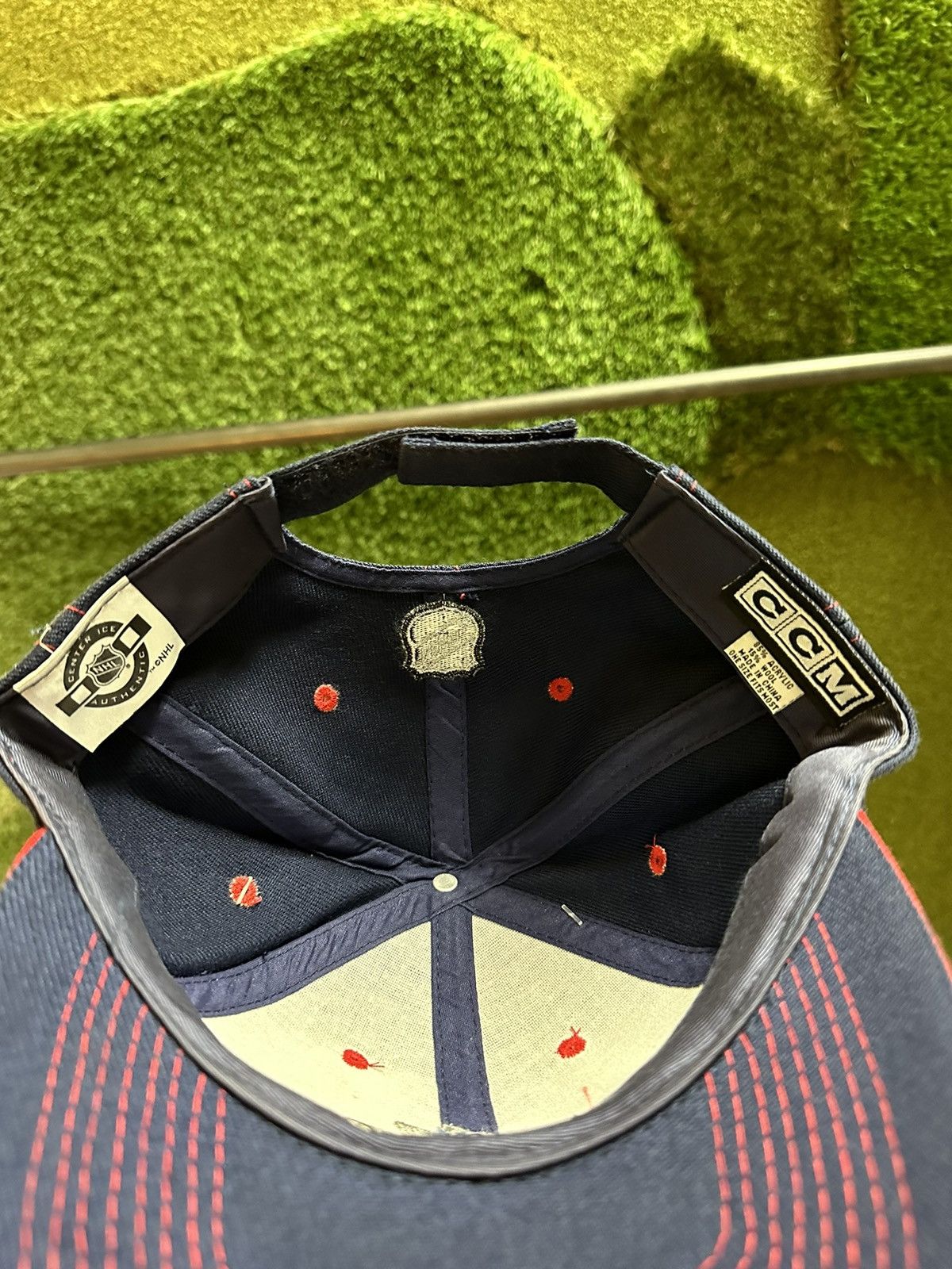 NHL × Vintage Vintage NHL NWT Columbus Blue Jackets Logo Hat Size ONE SIZE - 5 Thumbnail