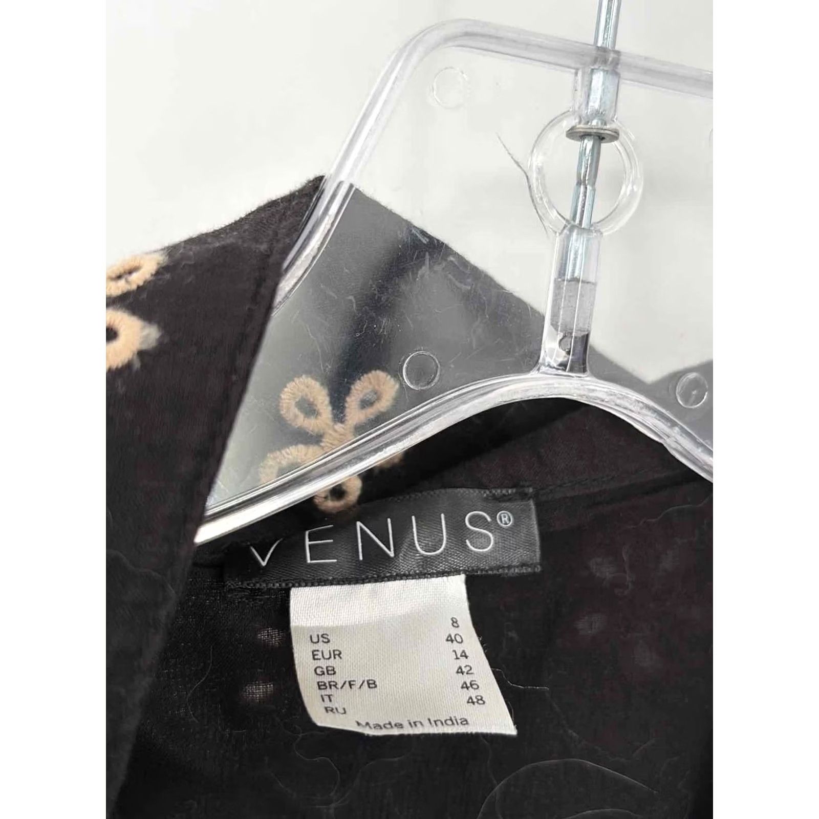 Venus Pre-Owned Venus Black Size 8 Long Sleeve Romper Size M / US 6-8 / IT 42-44 - 3 Thumbnail
