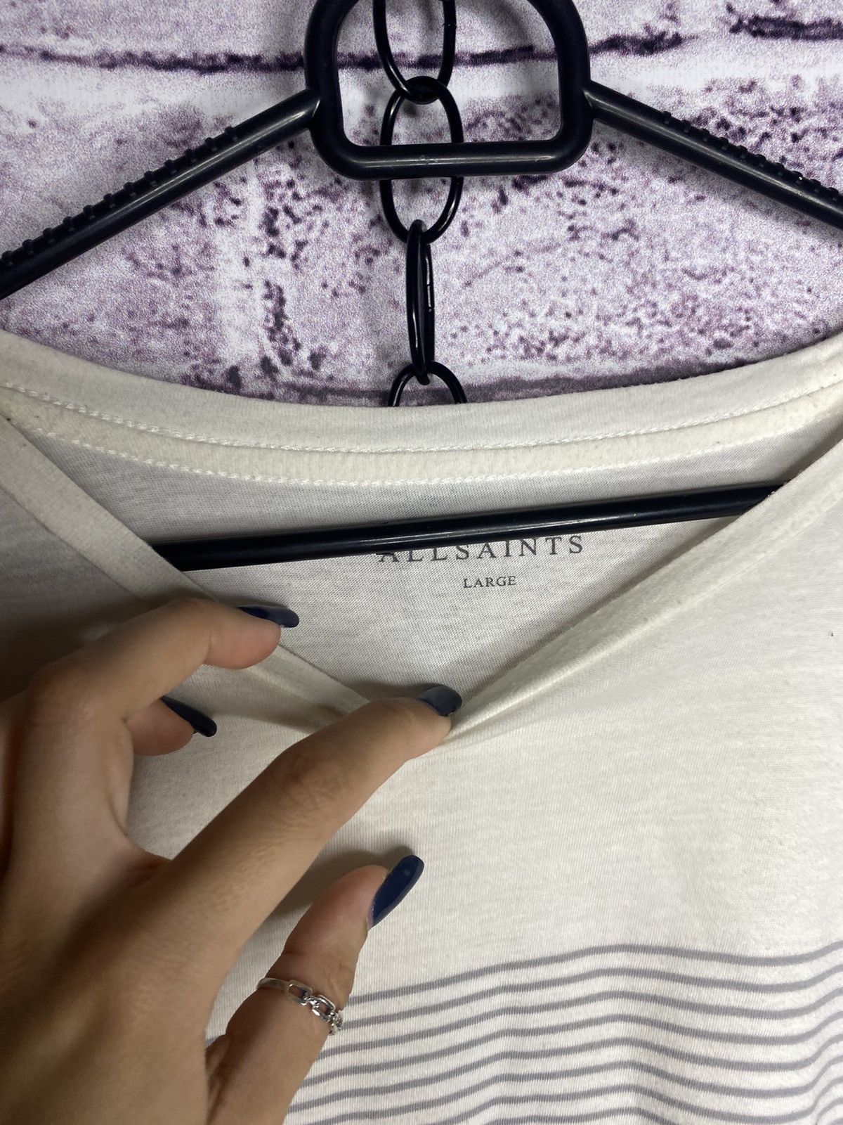 Allsaints Men's Japanese brand tee small logo Allsaints T-shirt Size US L / EU 52-54 / 3 - 4 Thumbnail