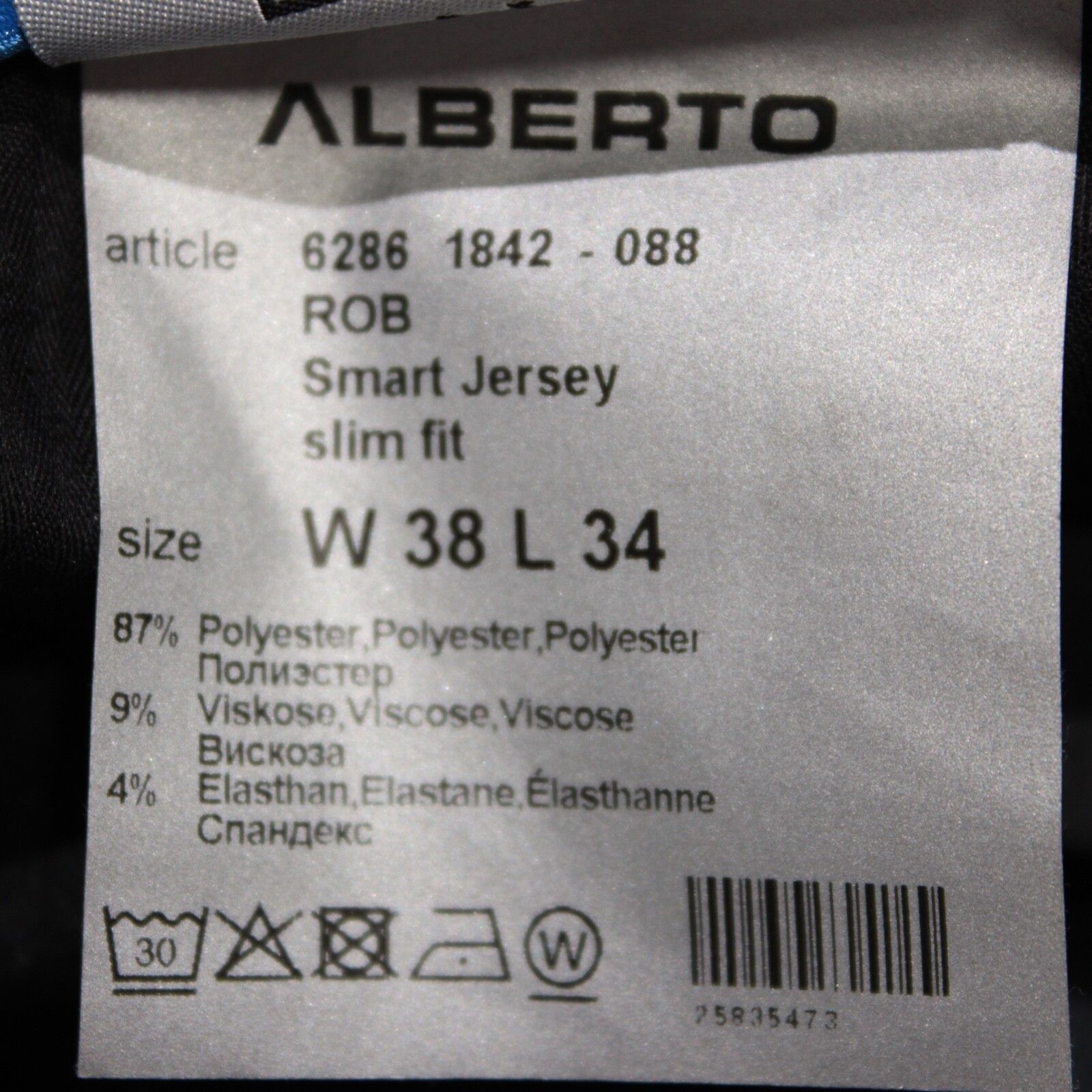 Alberto ALBERTO New with tags Dress Pants Size 38 US In Gray Size US 38 / EU 54 - 6 Thumbnail