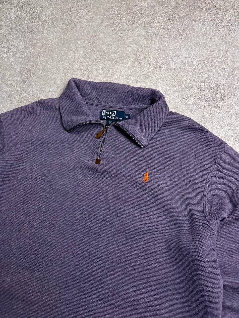 Vintage VINTAGE POLO RALPH LAUREN QUARTER ZIP SWEATER RARE XL Size US XL / EU 56 / 4 - 3 Thumbnail