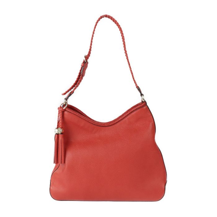 Gucci GUCCI Shoulder Bag 336659 Leather Red Series Gold Hardware Tassel ...