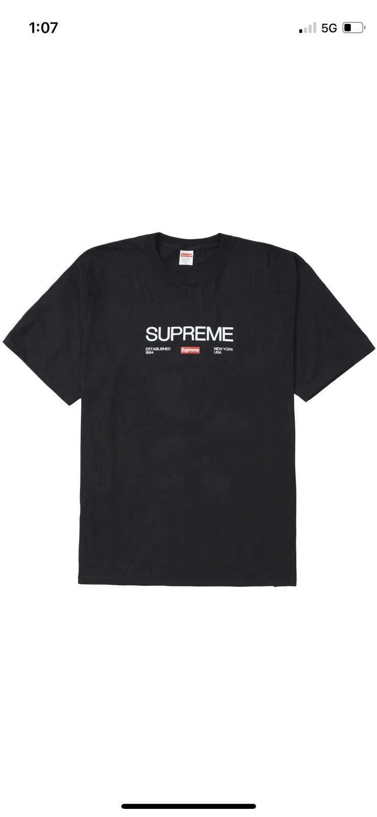 Supreme Est. 1994 Tee Black