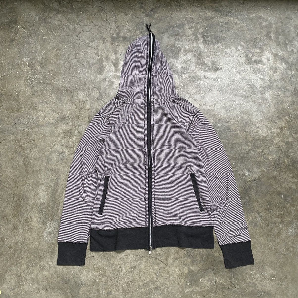 Japanese Brand 2000s Bepart Store Y2K Style Double Zip Stripe Zip Up Hoodie Size US XXS / EU 40 - 2 Thumbnail