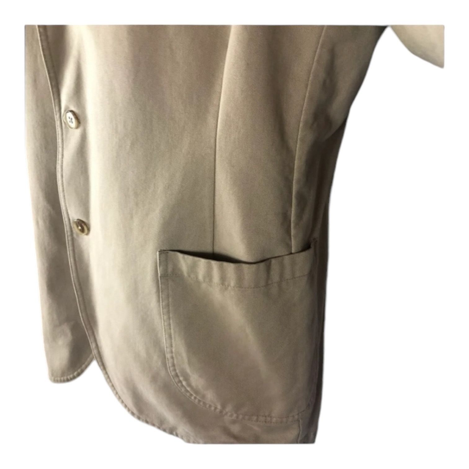 Lands' End Barn coat stand collar patch elbow Khaki Lands' End 44 R Size US L / EU 52-54 / 3 - 11 Thumbnail