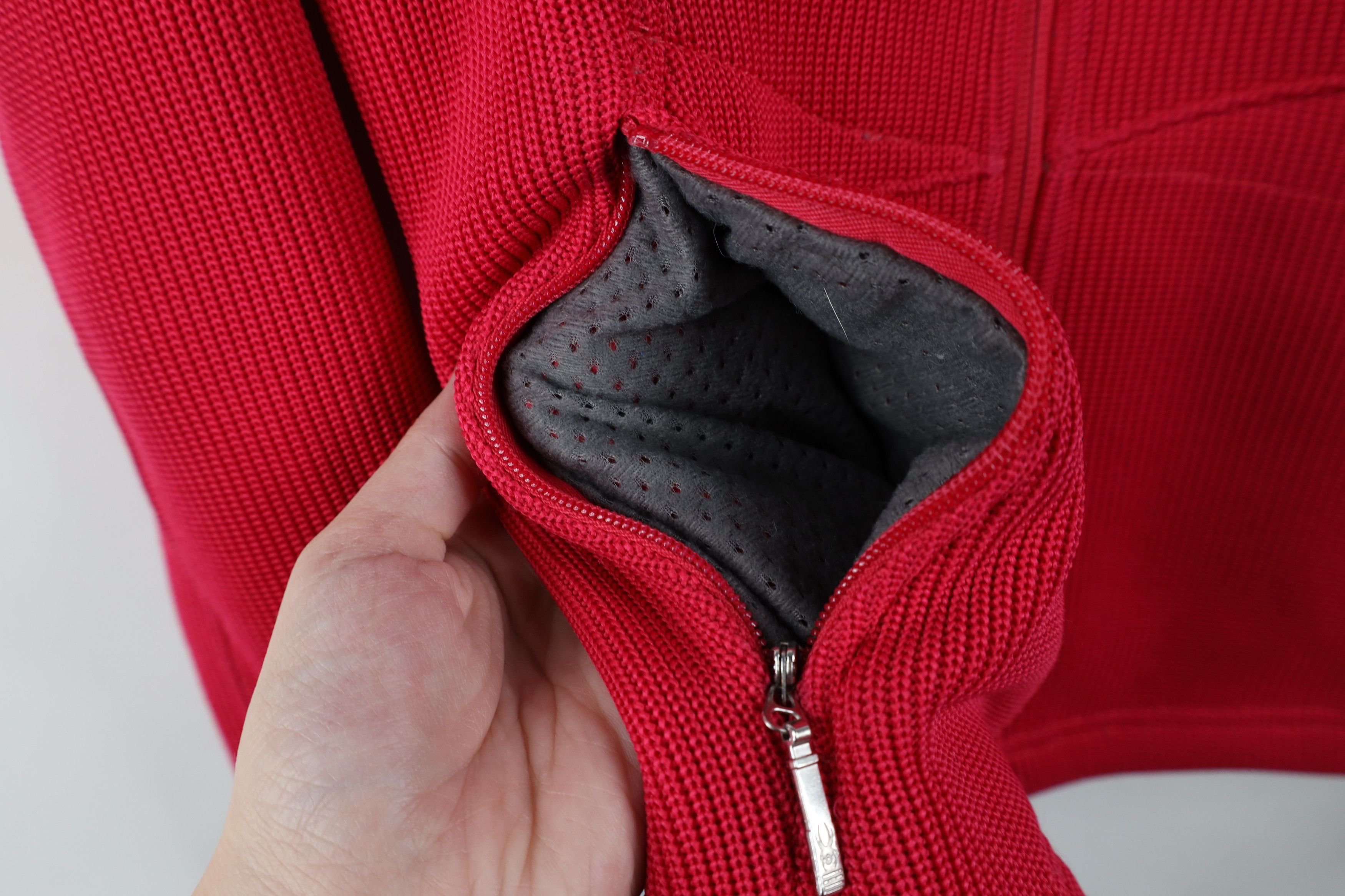 Spyder Spyder Ribbed Knit Full Zip Sweater Jacket Swacket Pink Size S / US 4 / IT 40 - 6 Thumbnail