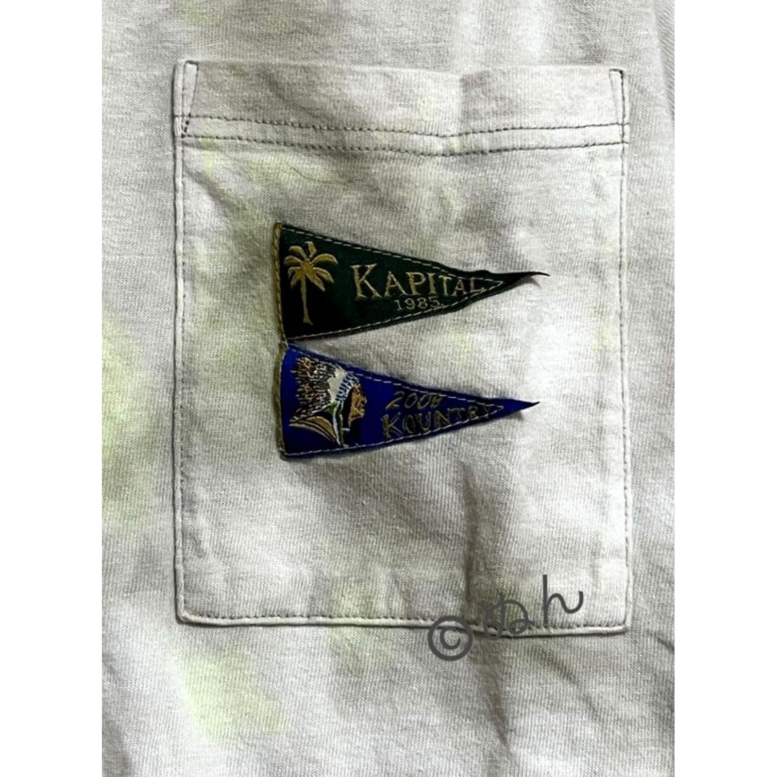 Kapital KAPITAL T-SHIRT Mens Tie-Dye Size 2 M UNUSED Pocket Flag Design 90s Style? Size US M / EU 48-50 / 2 - 3 Thumbnail