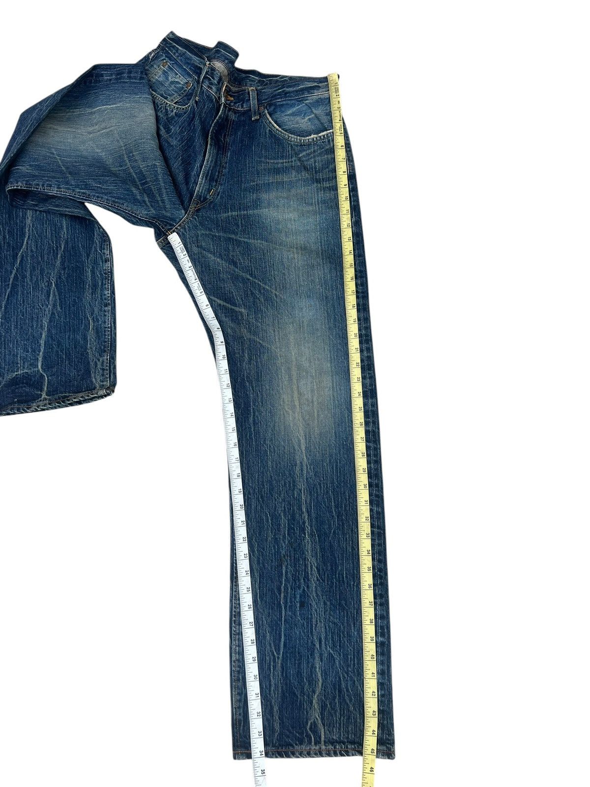 Edwin Edwin 505Z Japan Rusty Denim Dirty Mud Selvedge Jeans Size US 36 / EU 52 - 4 Thumbnail