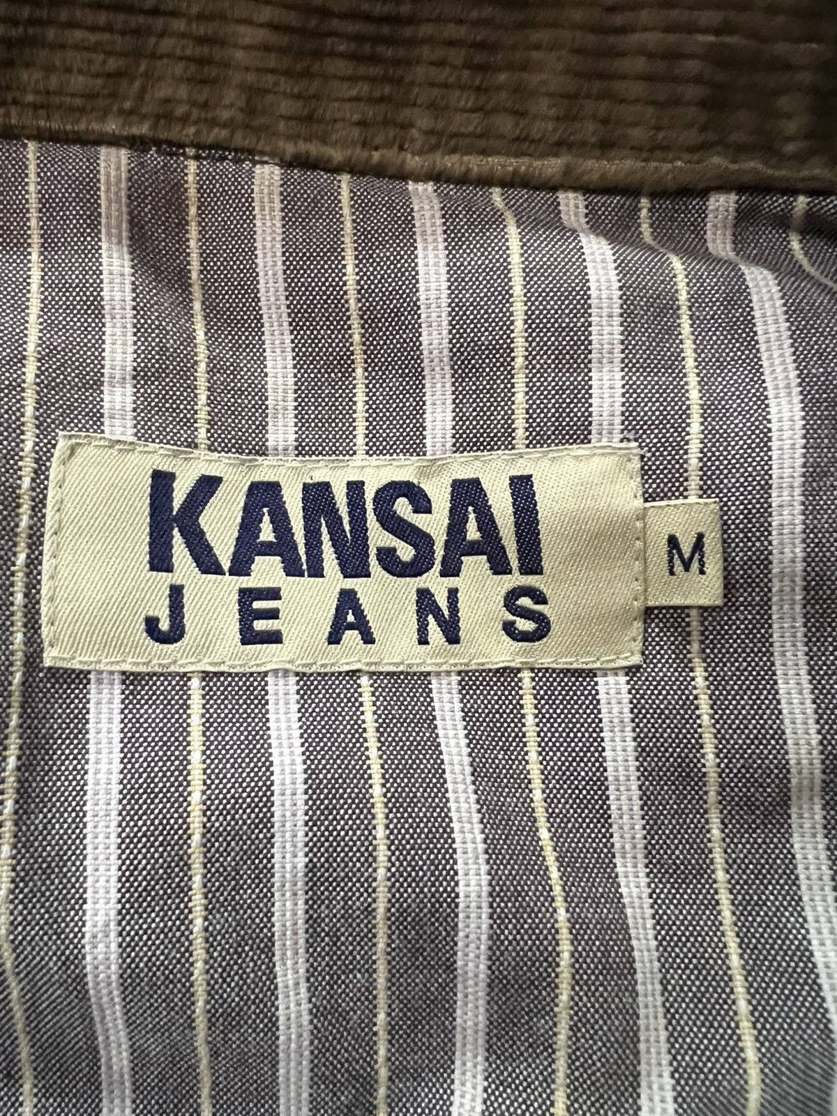 Kansai Yamamoto Kansai jeans vintage corduroy brown button up jacket Size US M / EU 48-50 / 2 - 5 Thumbnail