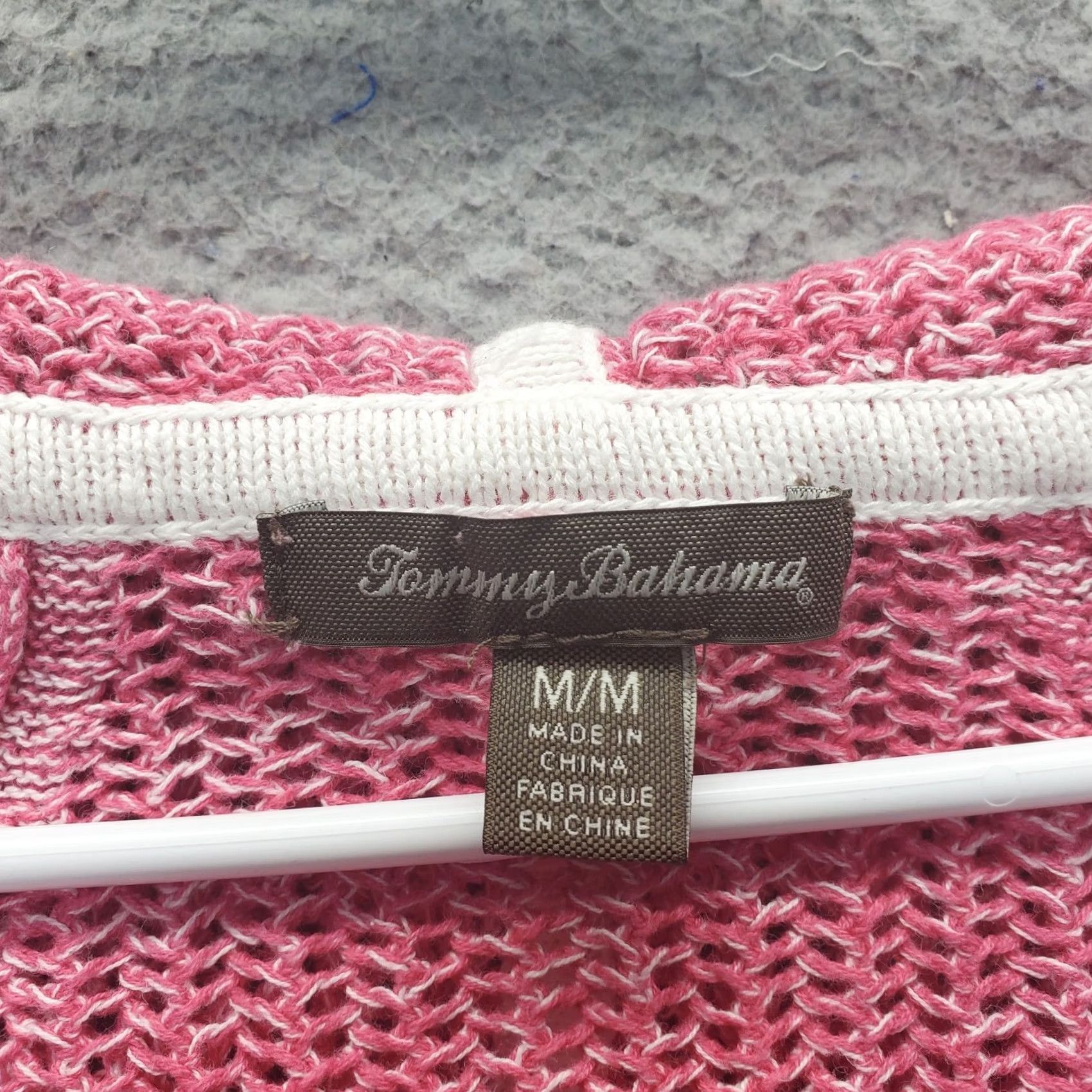 Tommy Bahama Tommy Bahama Hooded Sweater Womens M Multi Open Knit Long Sleeve V-Neck Shirt Womens Size M Multicolor Fall Winter Casual Pullover Knit Pattern: Solid Size M / US 6-8 / IT 42-44 - 5 Thumbnail
