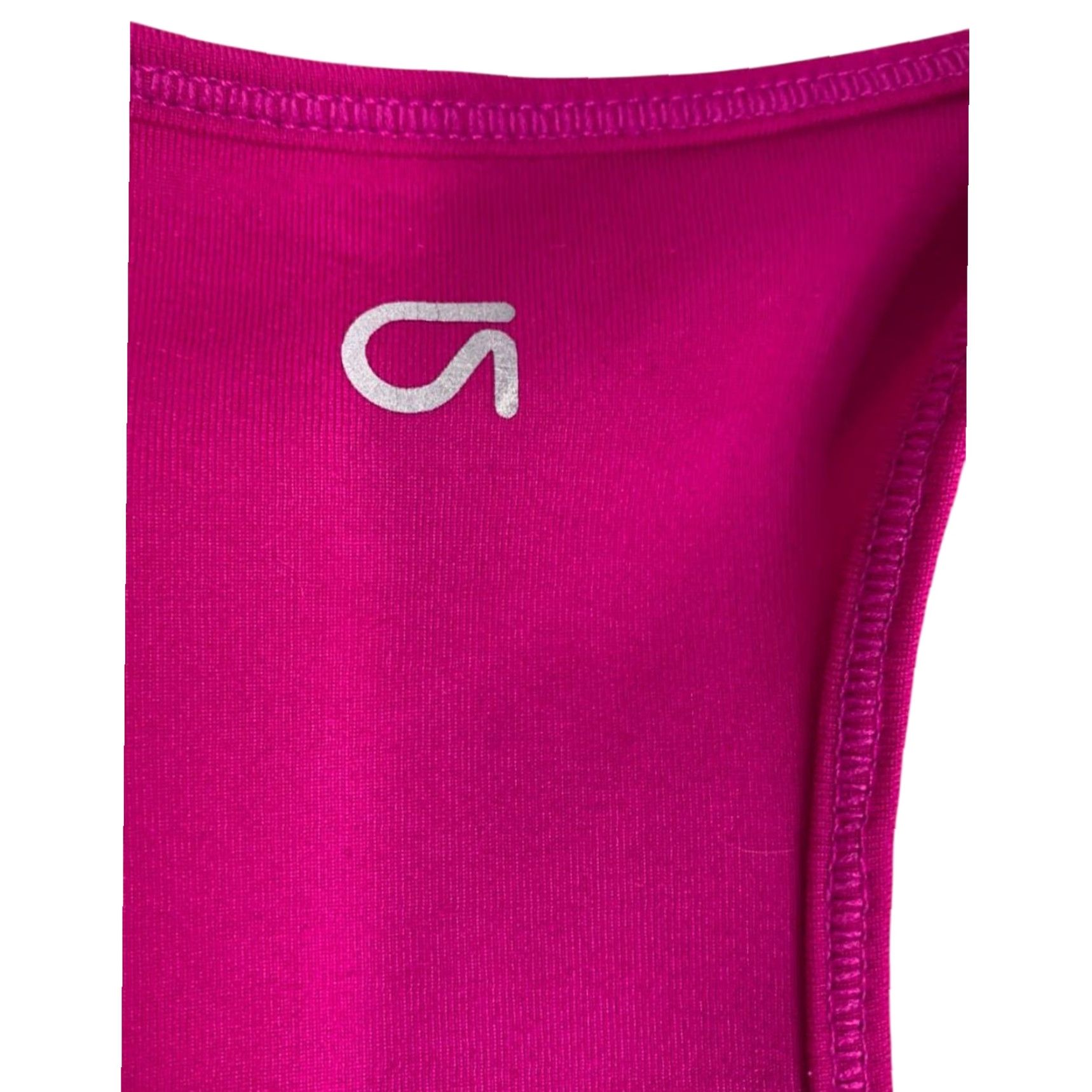 Vintage GapFit Sports Bra T-Back Small S Pink Removable Pads Electric Pink Size ONE SIZE - 6 Thumbnail